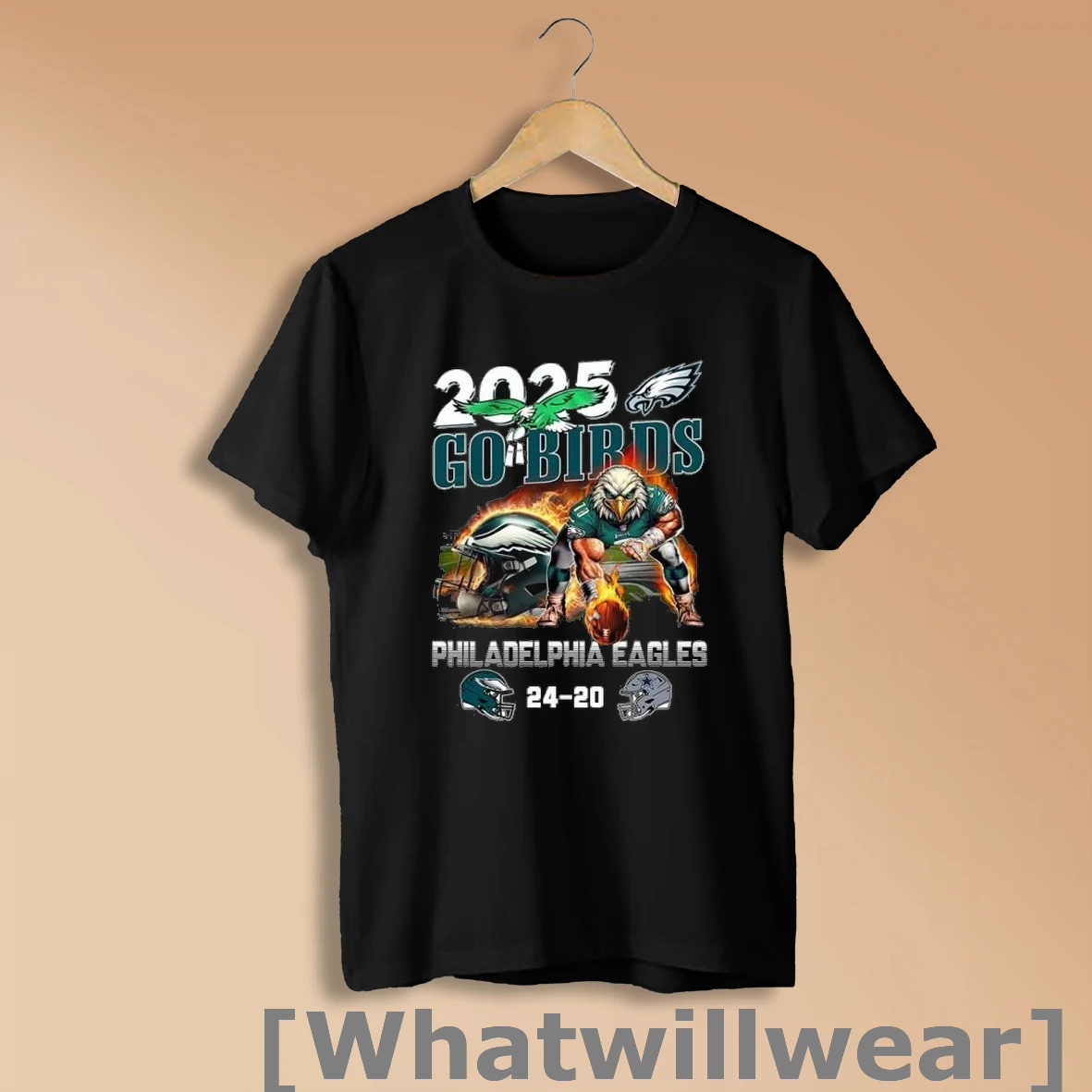 Official 2025 Go Birds Philadelphia Eagles 24 20 Dallas Cowboys Shirt Sweatshirt