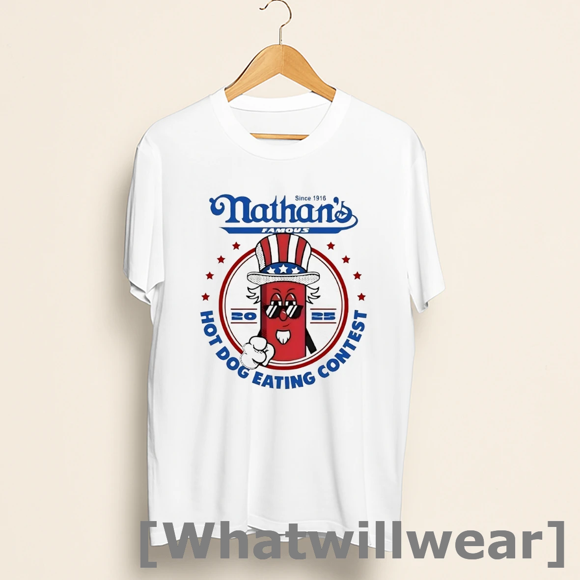 Official 2025 Nathans Famous 4th Of July Hot Dog Eating Contest Shirts