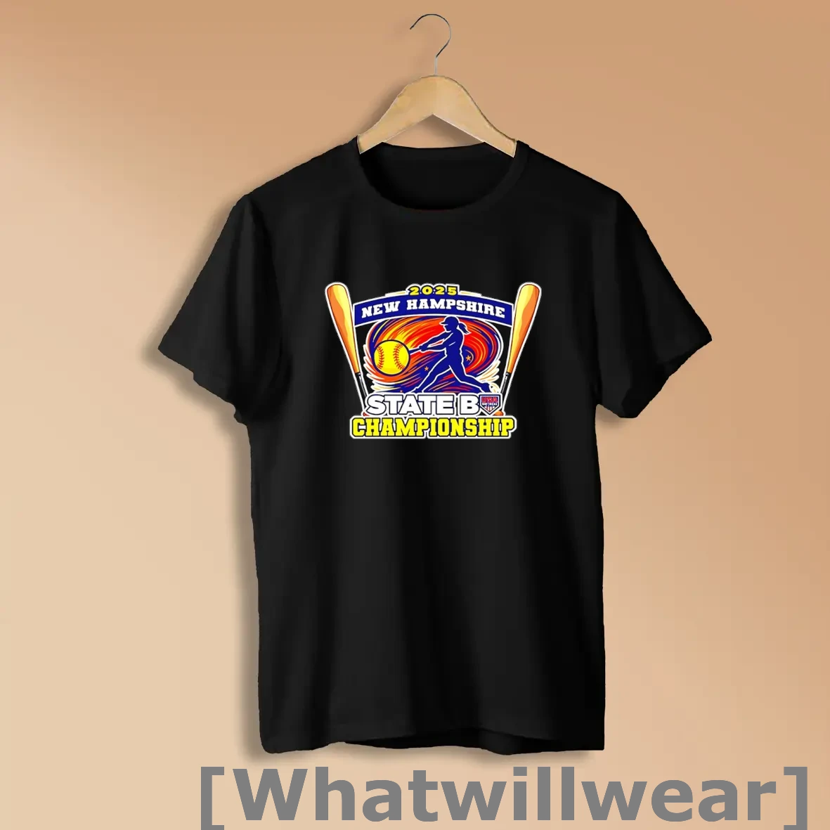 Official 2025 New Hampshire State B Championship Softball Tournament Logo Shirts