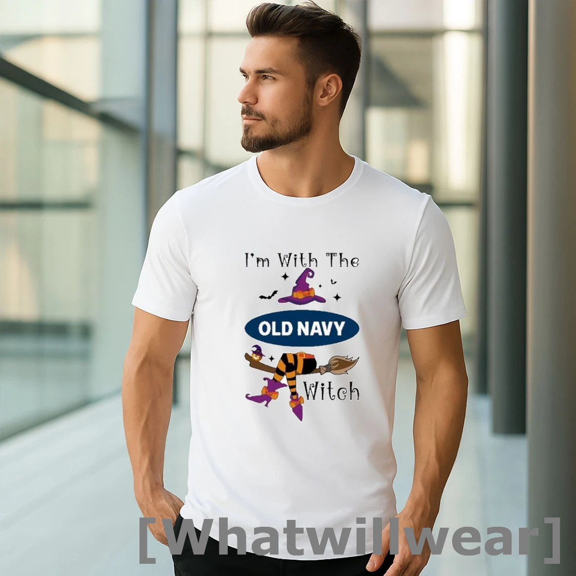 Official 2025 Old Navy Im With The Witch Hat Halloween Shirts