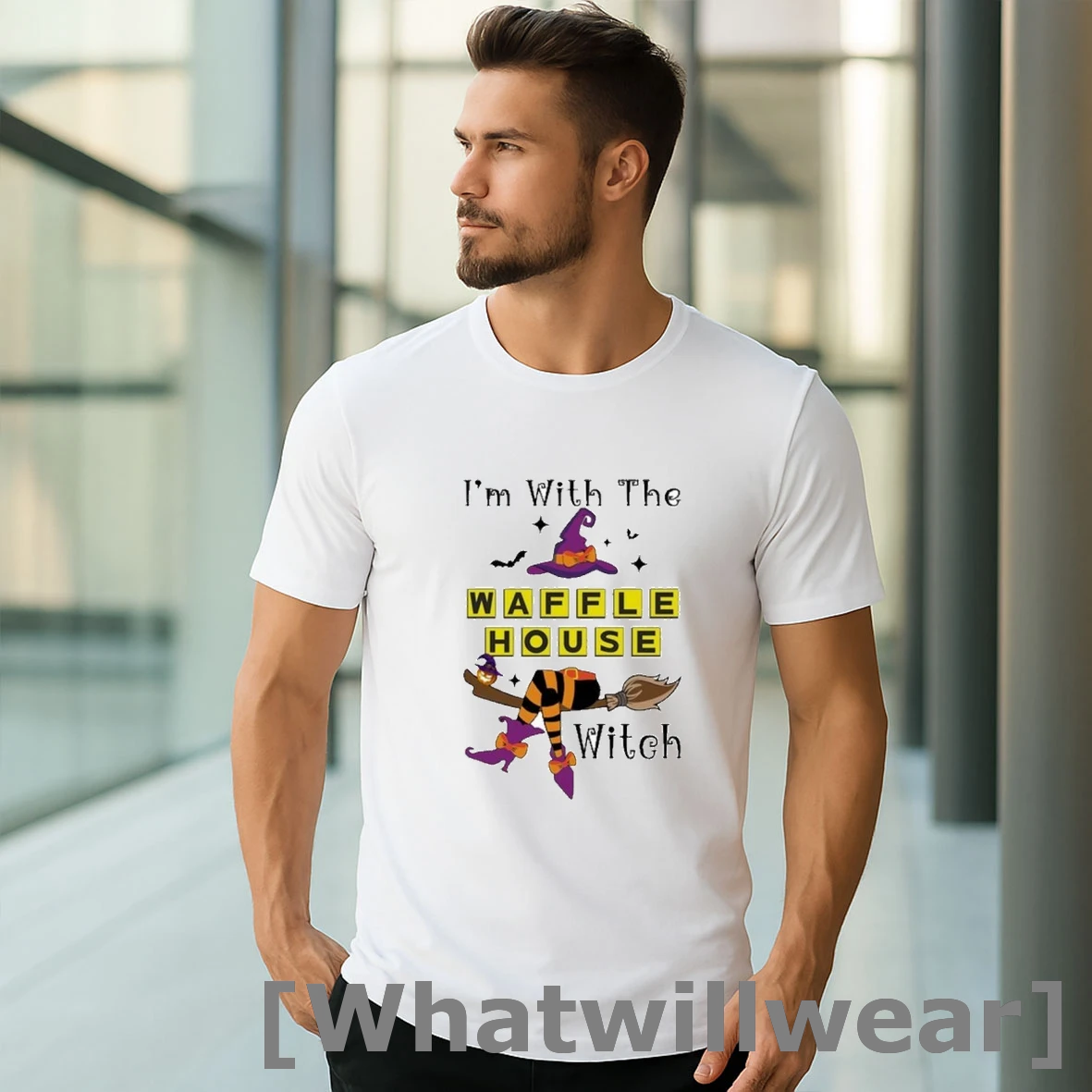Official 2025 Waffle House Im With The Witch Hat Halloween Shirts