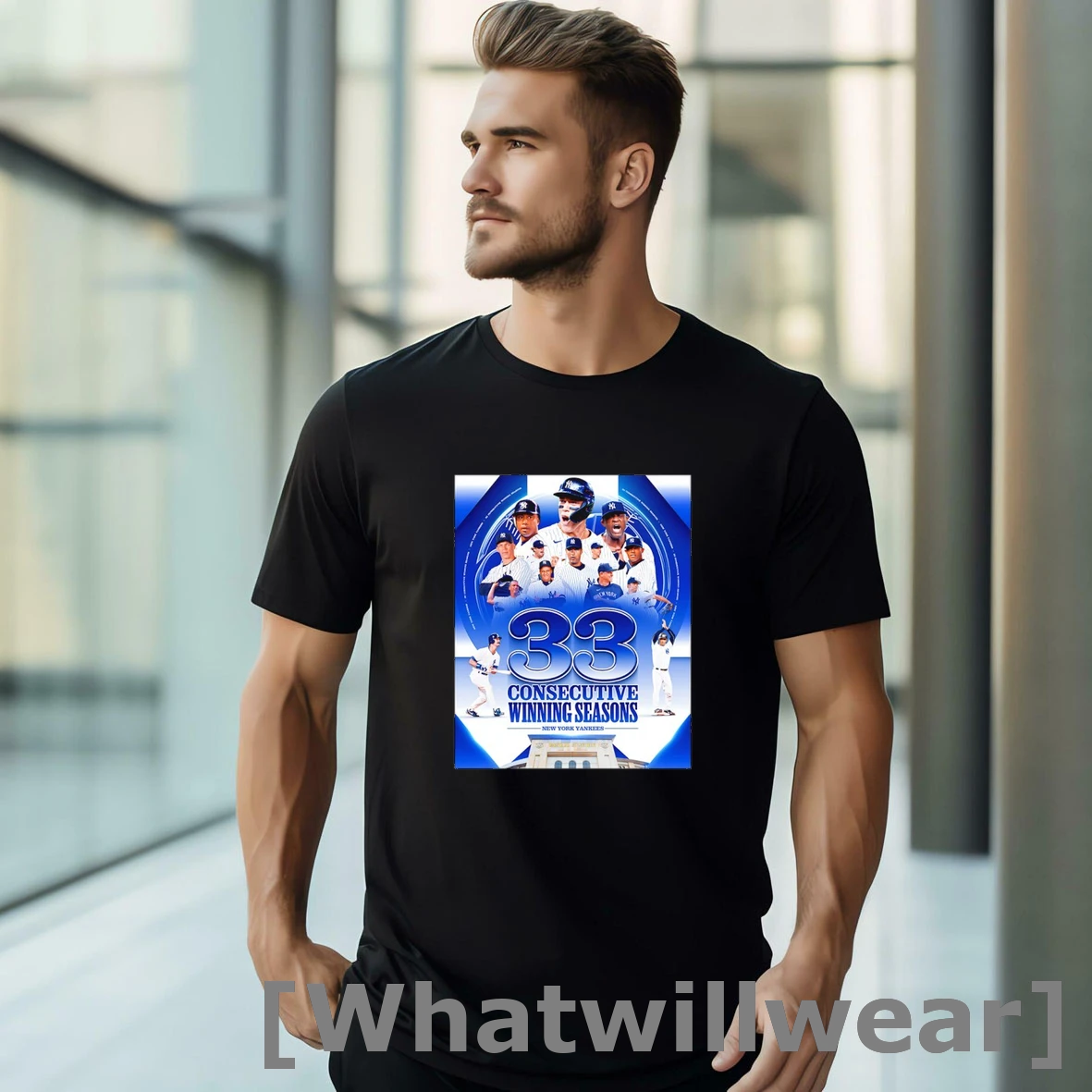 Official 33 Consecutive Winning Seasons New York Yankees Shirts