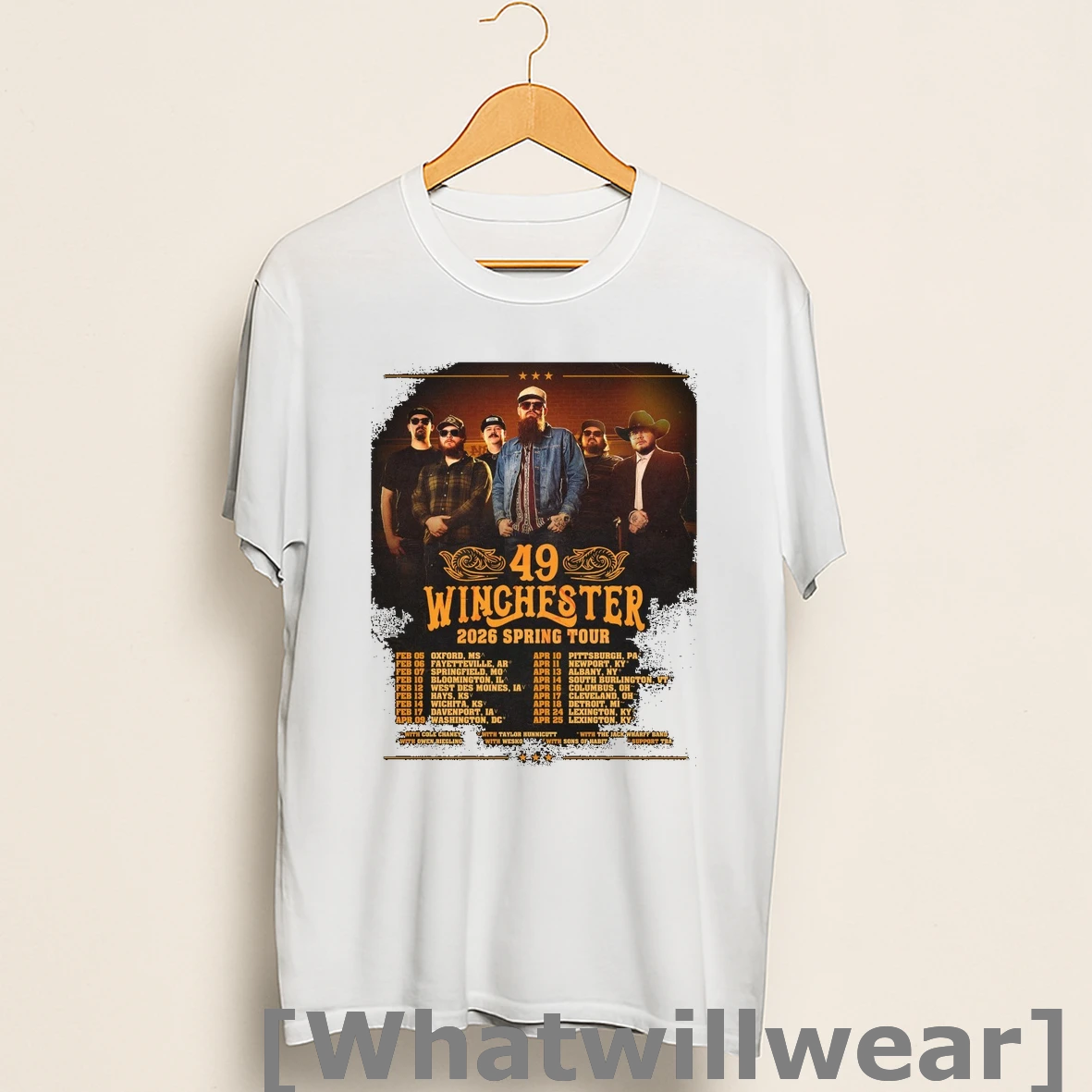 Official 49 Winchester 2026 Spring Tour United States In February And April 2026 Shirts