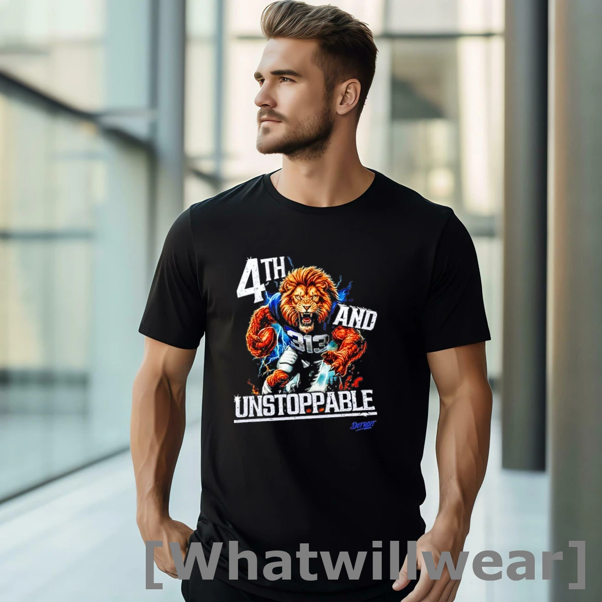Official 4th And Unstoppable Detroit Football Tshirts Sweater
