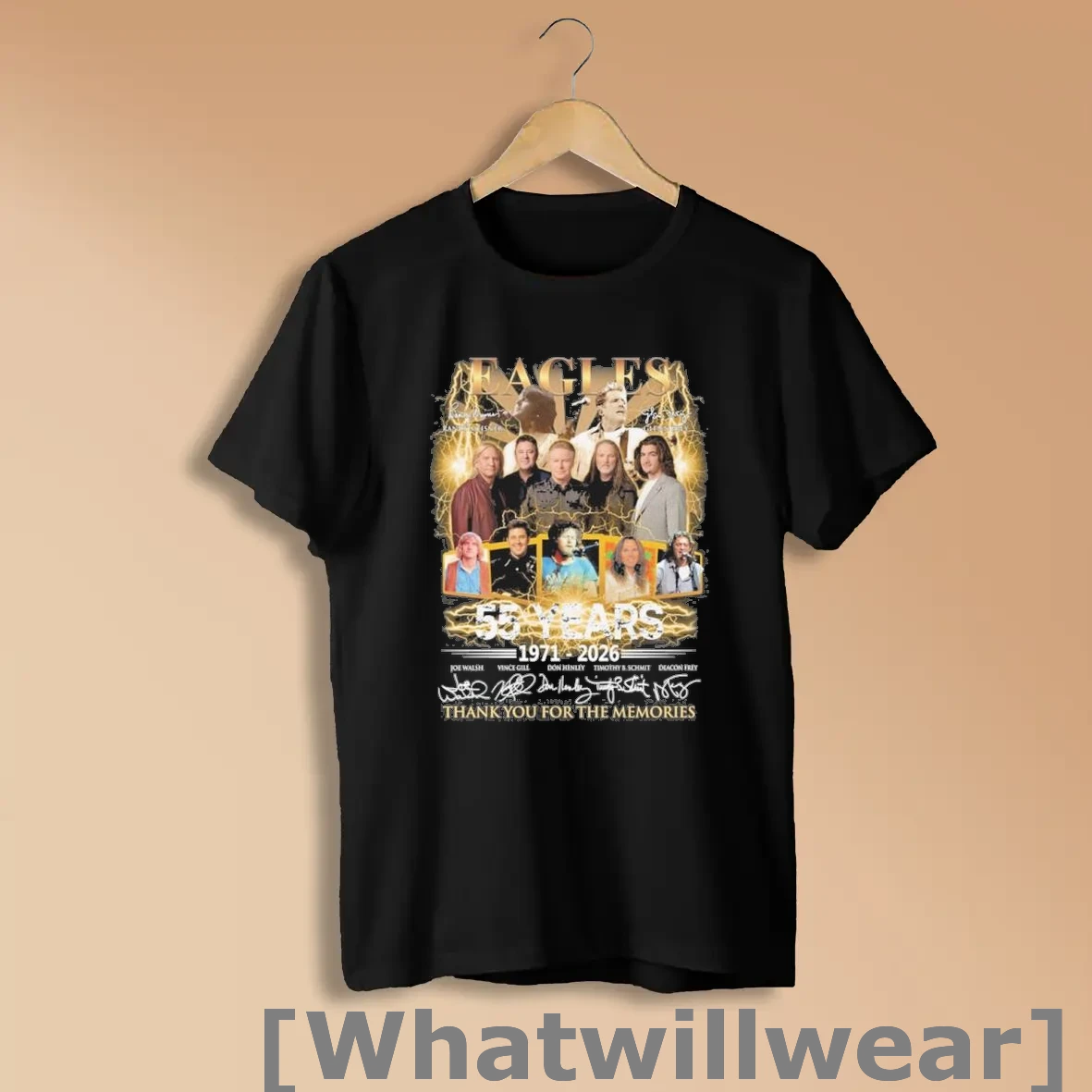 Official 55 Years Of Eagles Band 1971 2026 Thank You For The Memories Shirts