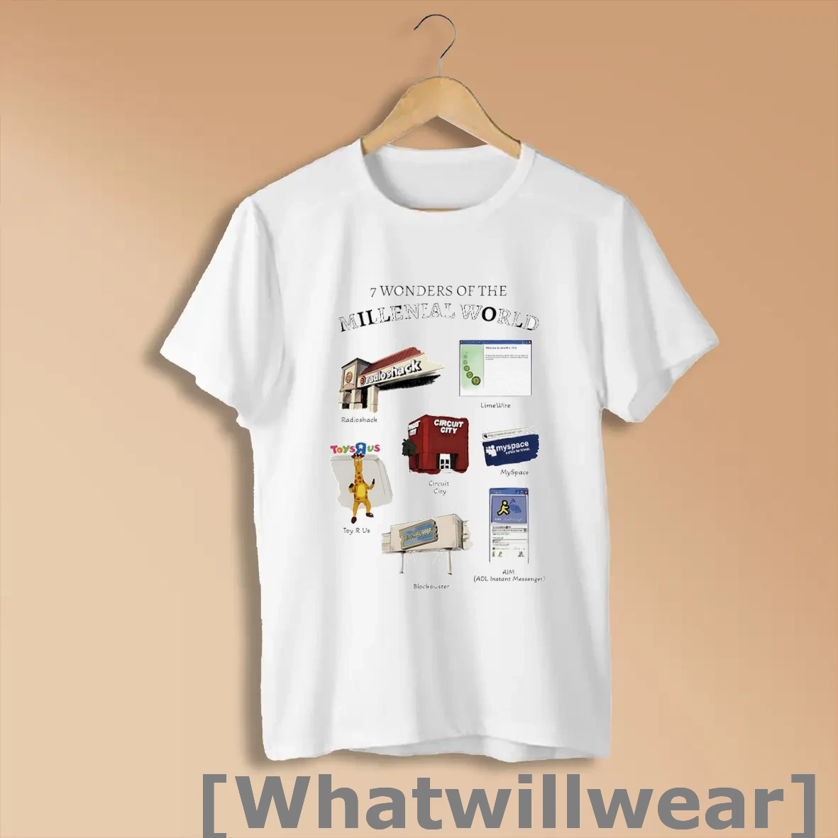 Official 7 Wonders Of The Millenial World Shirts