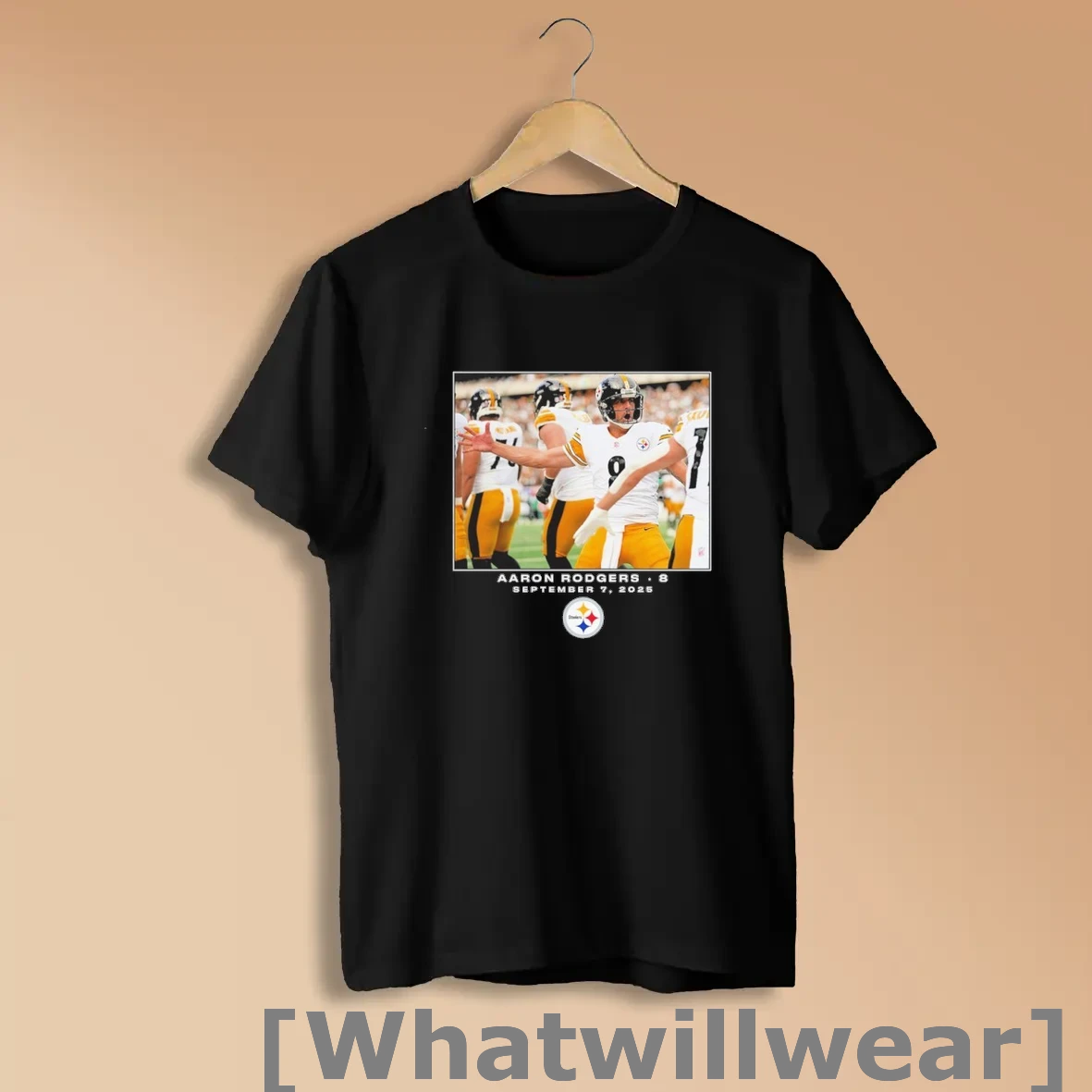 Official Aaron Rodgers Pittsburgh Steelers Nfl Flash Features Week 1 Shirts