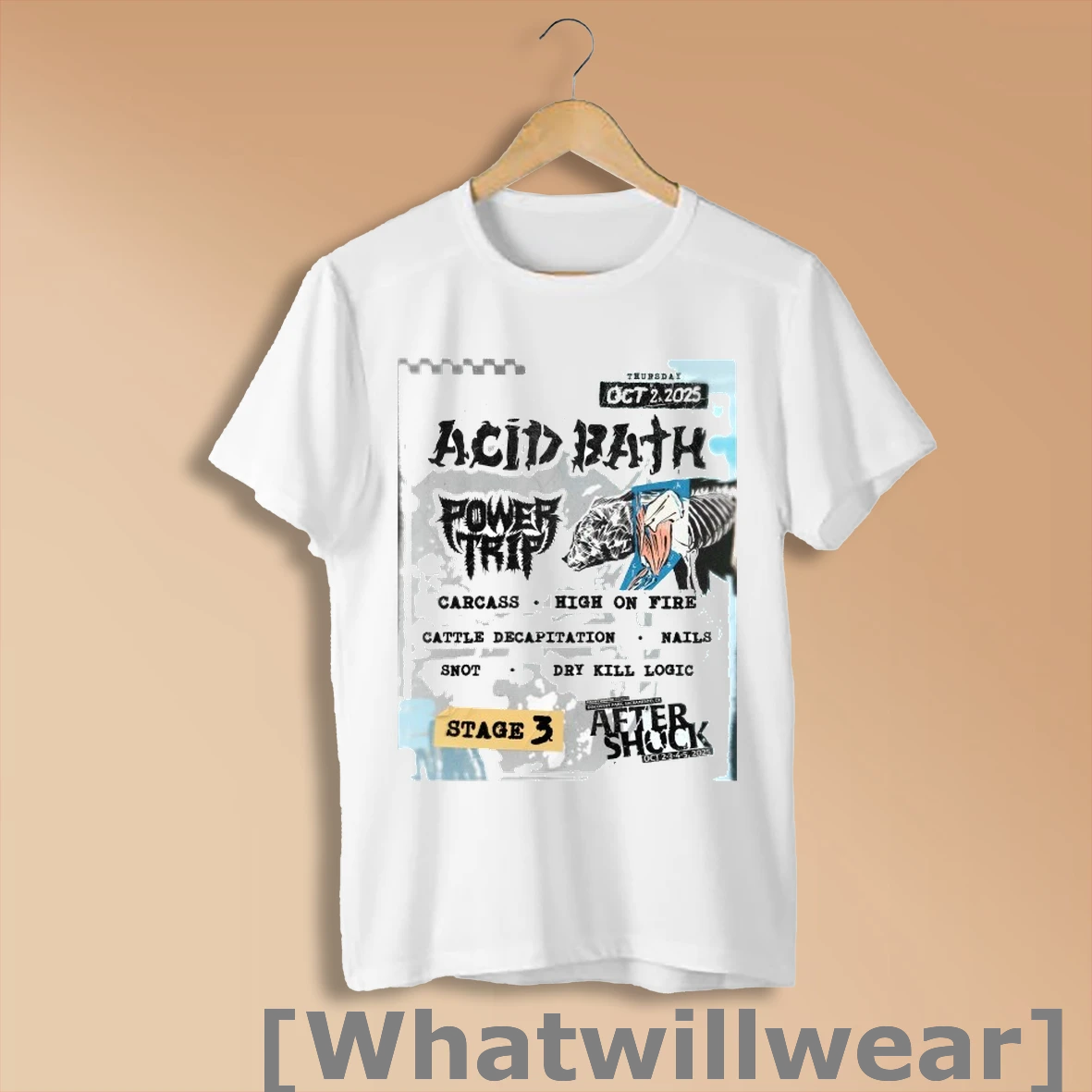 Official Acid Bath Discovery Park October 2 3 4 5 2025 Sacramento Ca Tour T Shirts Shirt Shirt Sweatshirt
