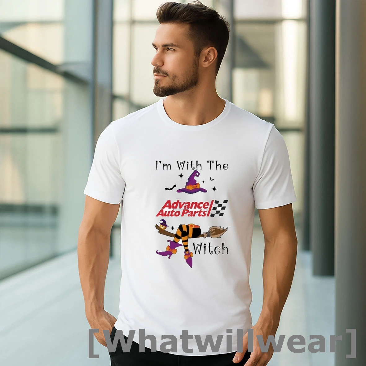 Official Advance Auto Parts Im With The Witch Hat Halloween Shirts