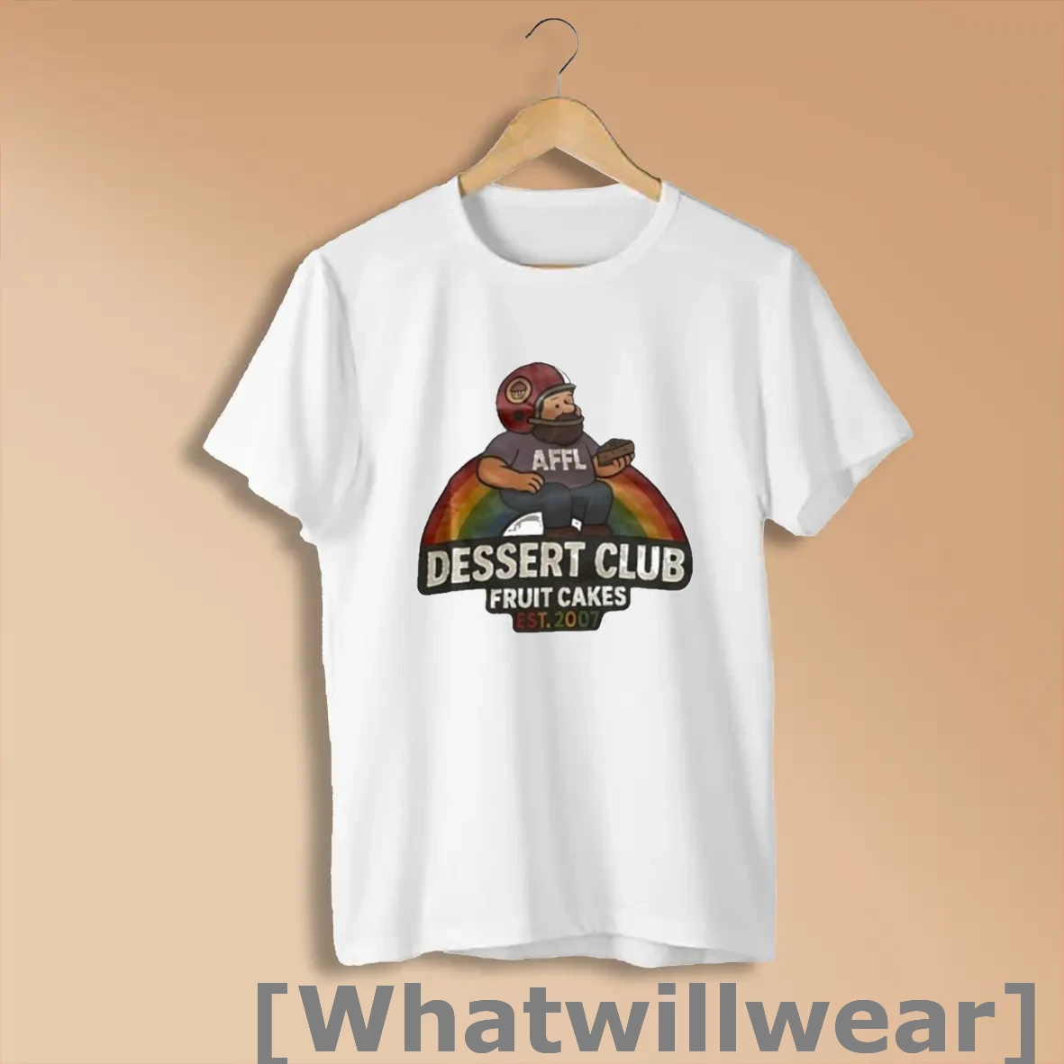 Official Affl Dessert Club Fruit Cakes Est 2007 Rainbow Football Player Shirts