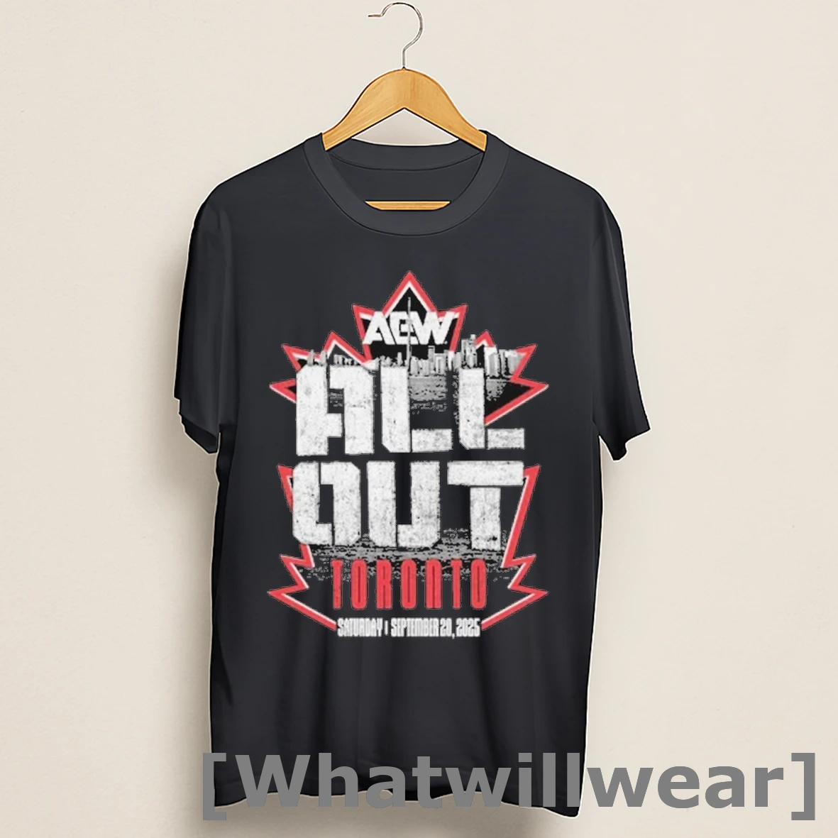 Official All Out Toronto Aew 2025 Event Shirts