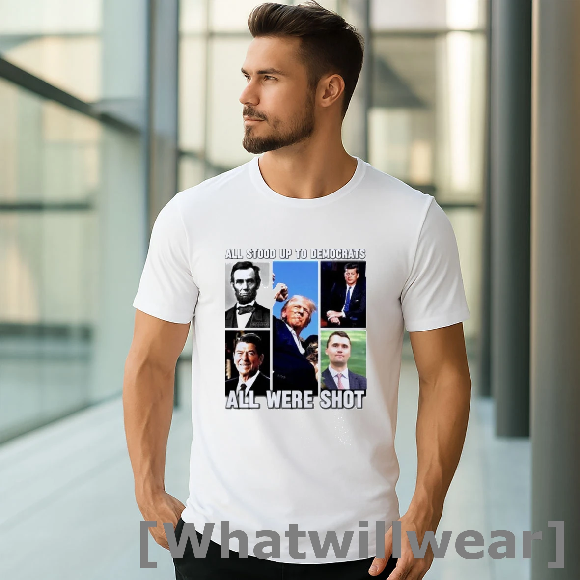 Official All Stood Up To Democrats All Were Shot Charlie Kirk Shirts