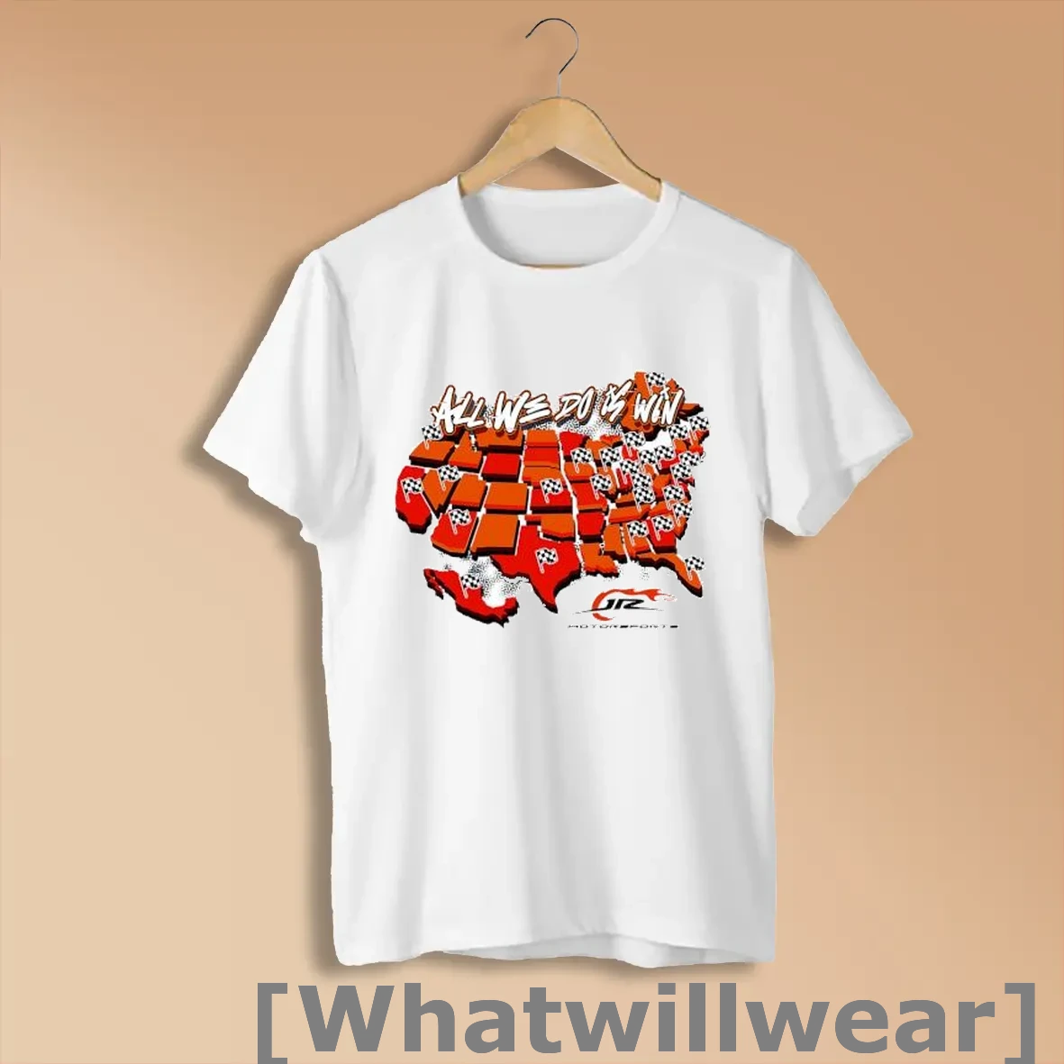 Official All We Do Is Win Jr Motorsports Checkered Flags Usa Map Shirts