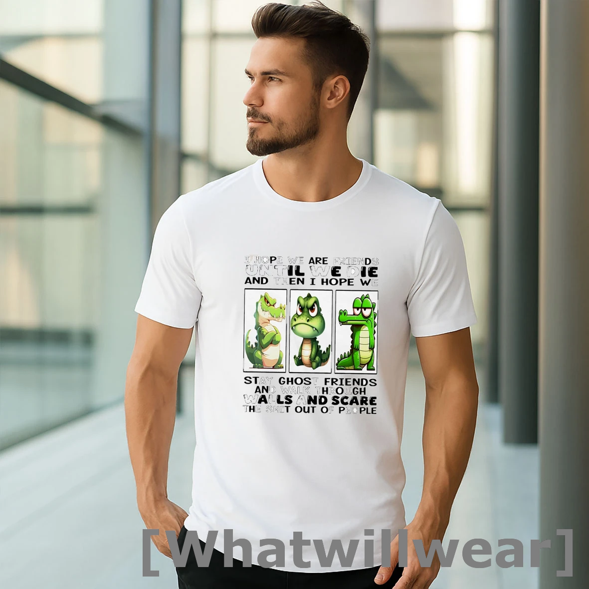 Official Alligator I Hope We Are Friends Until We Die And Then I Hope We Stay Ghost Friends Tshirts Sweater