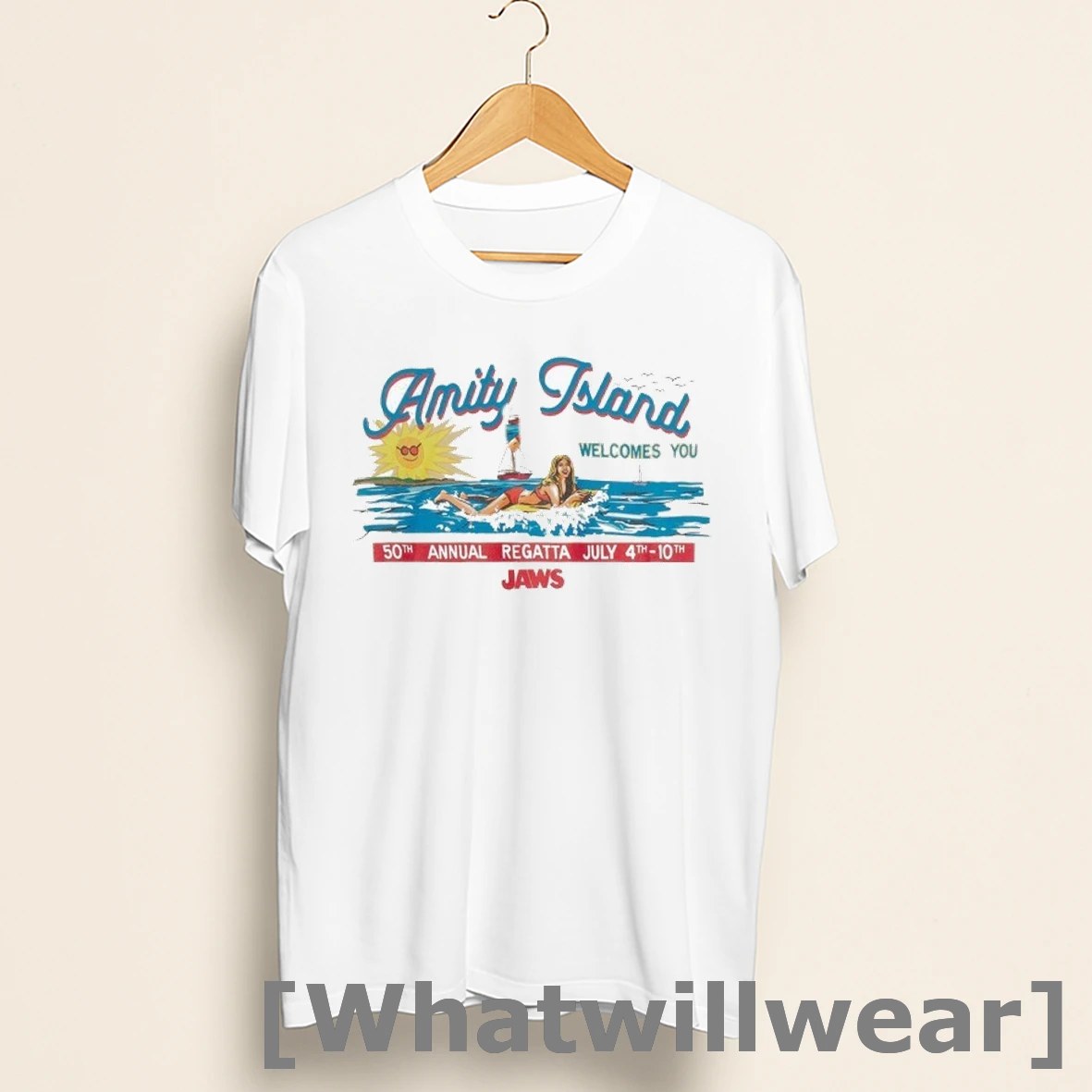 Official Amity Island Welcome To 50th Annual Regatta July 4th 10th Jaws Shirts