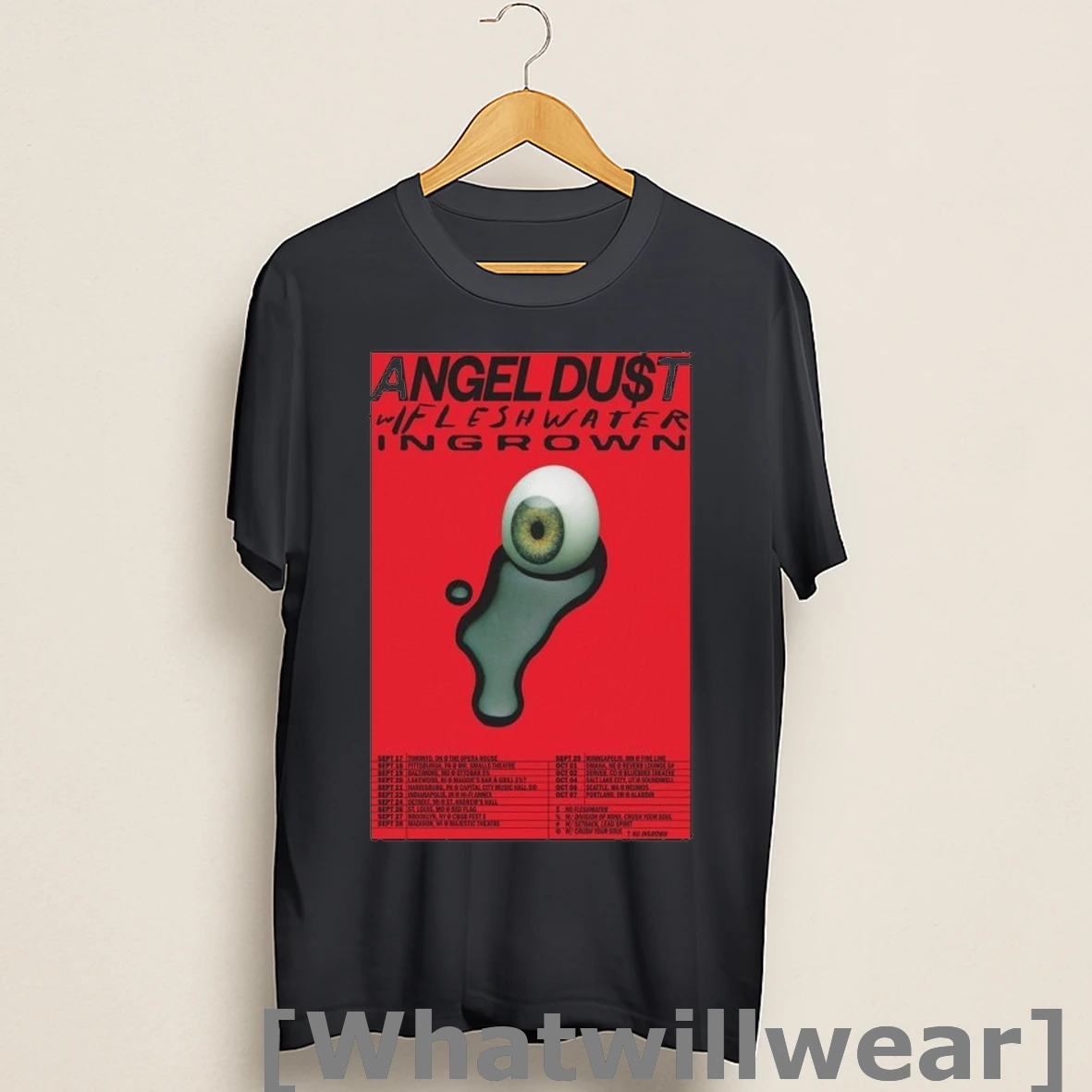 Official Angel Dust Ingrown September October 2025 Tour Dates Shirts