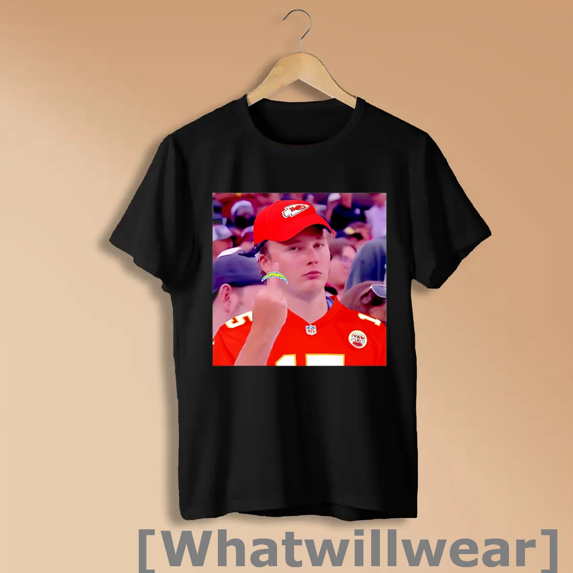 Official Angry Alabama Fan Kc Chiefs Middle Finger La Chargers Black Shirts