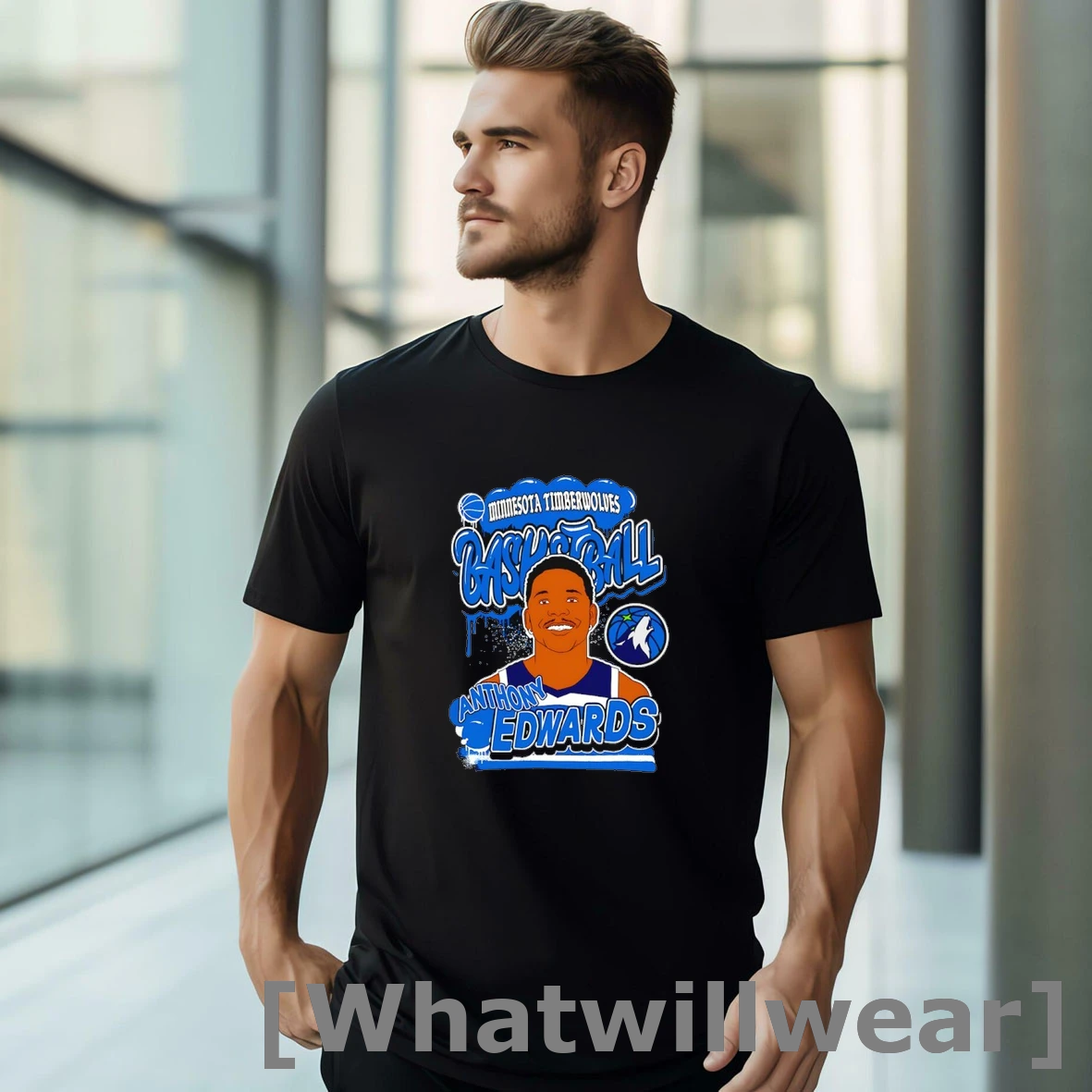 Official Anthony Edwards Minnesota Timberwolves Basketball Caricature Tshirts Sweater