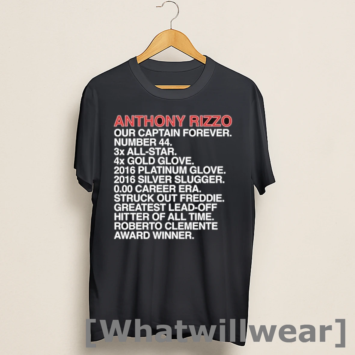 Official Anthony Rizzo Our Captain Forever Accomplishments Shirts