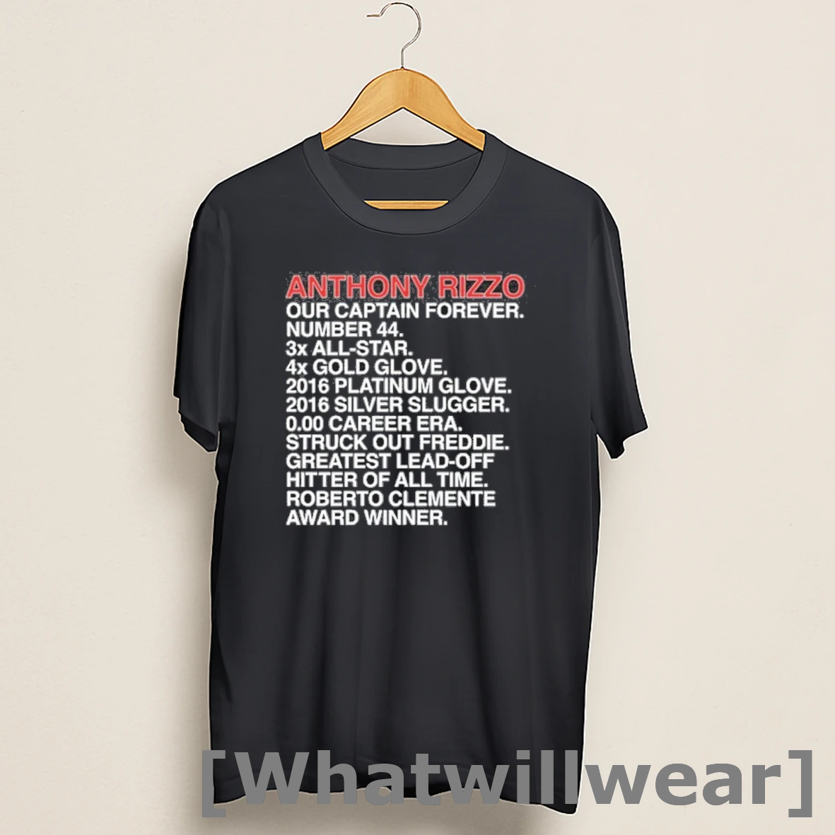 Official Anthony Rizzo Our Captains Accomplishments Shirts