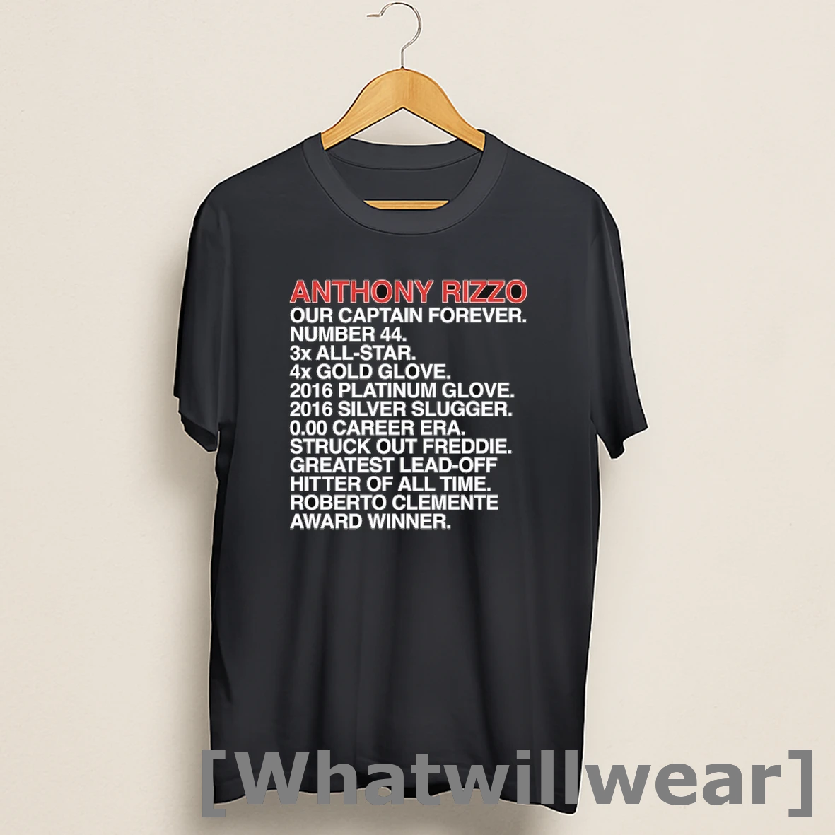 Official Anthony Rizzo Our Captains Forever Number 44 Accomplishments Shirts