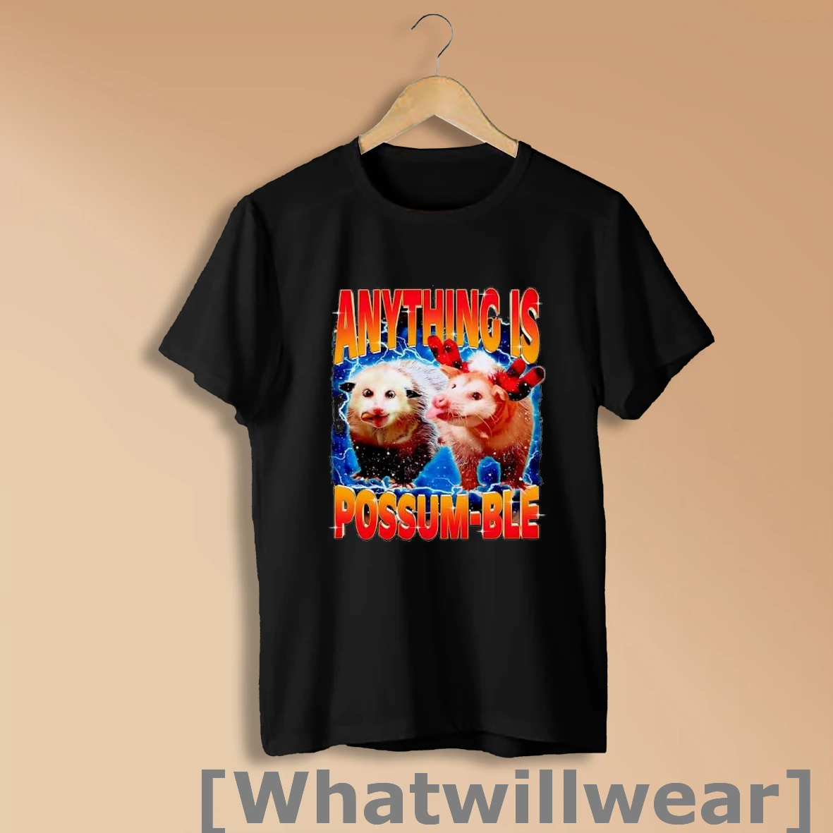 Official Anything Is Possum Ble Opossum Funny Lightning Shirt Sweatshirt