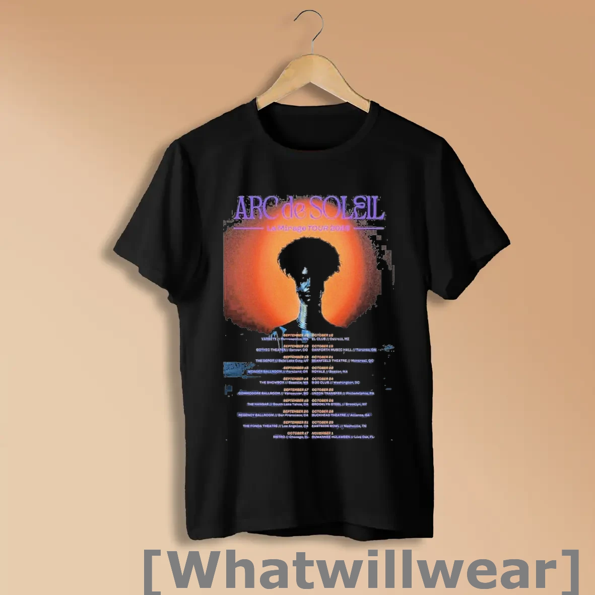 Official Arc De Soleil La Mirage Tour 2025 Dates Shirts