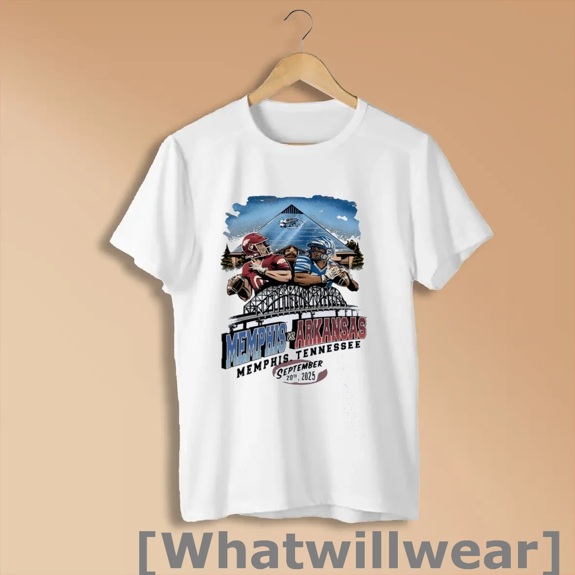 Official Arkansas Razorbacks Vs Memphis Tigers Game Day 2025 Shirts