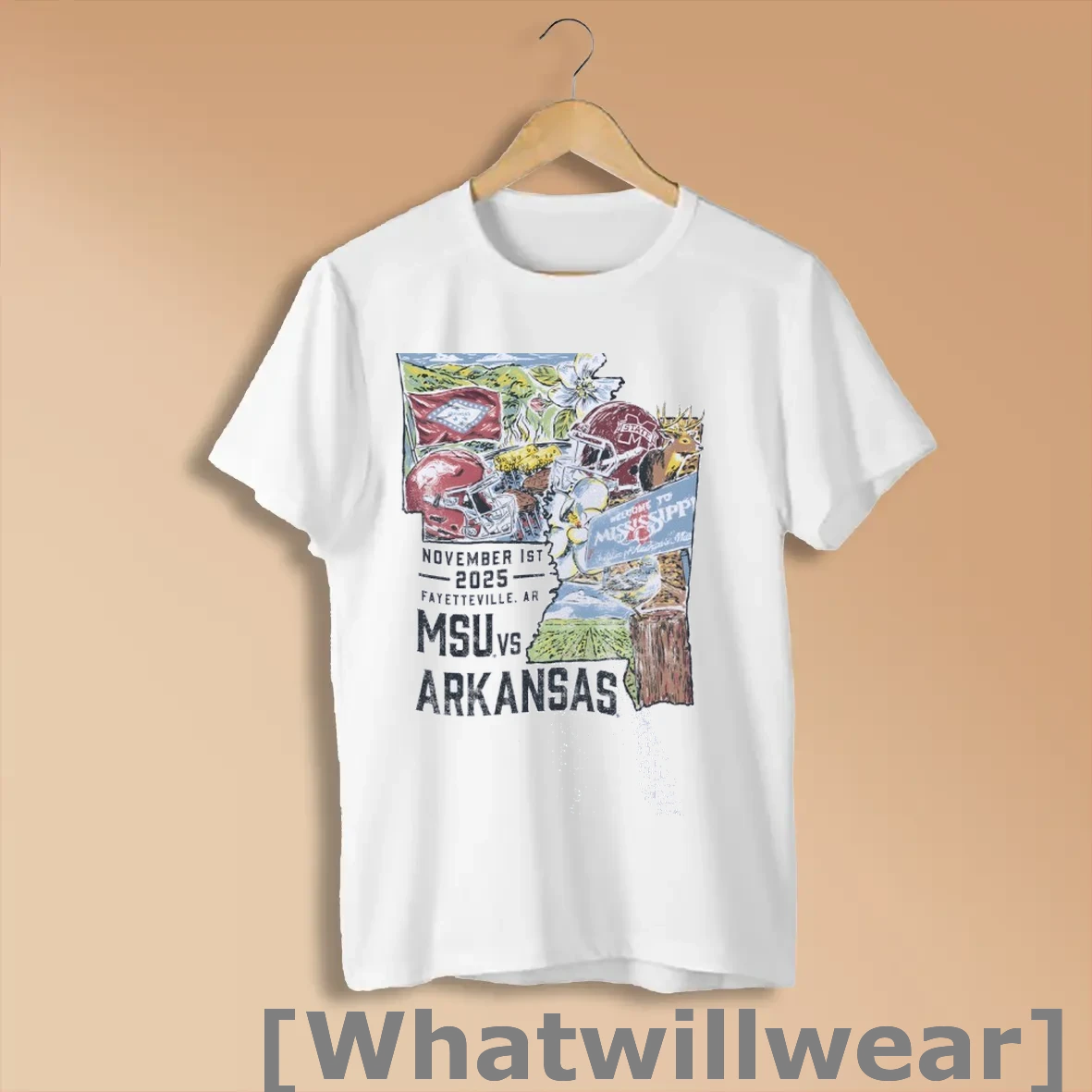 Official Arkansas Razorbacks Vs Mississippi State Bulldogs State Game Day 2025 Shirts
