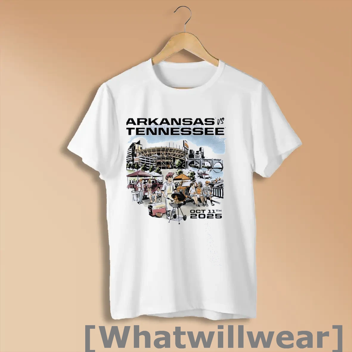 Official Arkansas Vs Tennessee Game Day 2025 Shirts