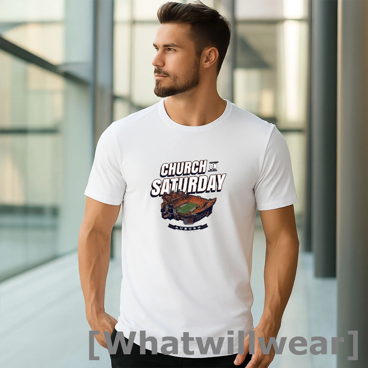 Official Auburn Tigers Church On Saturday Tshirts Sweater