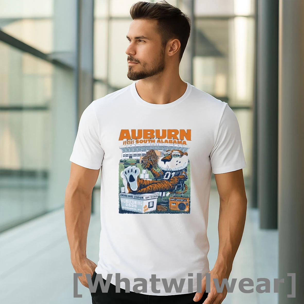 Official Auburn Vs South Alabama 2025 Mascot Shirts