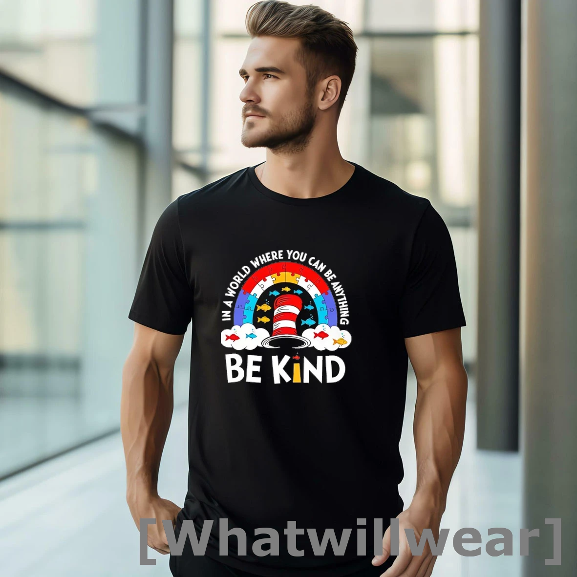 Official Autism Awareness Month In A World Where You Can Be Anything Be Kind Tshirts Sweater
