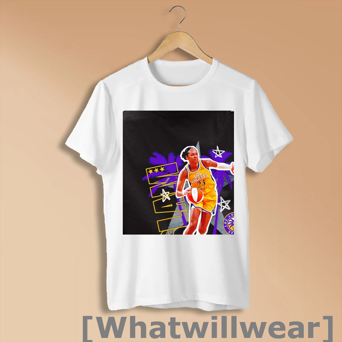Official Azura Stevens Los Angeles Sparks Wnba Slam T Shirt Shirt Sweatshirt