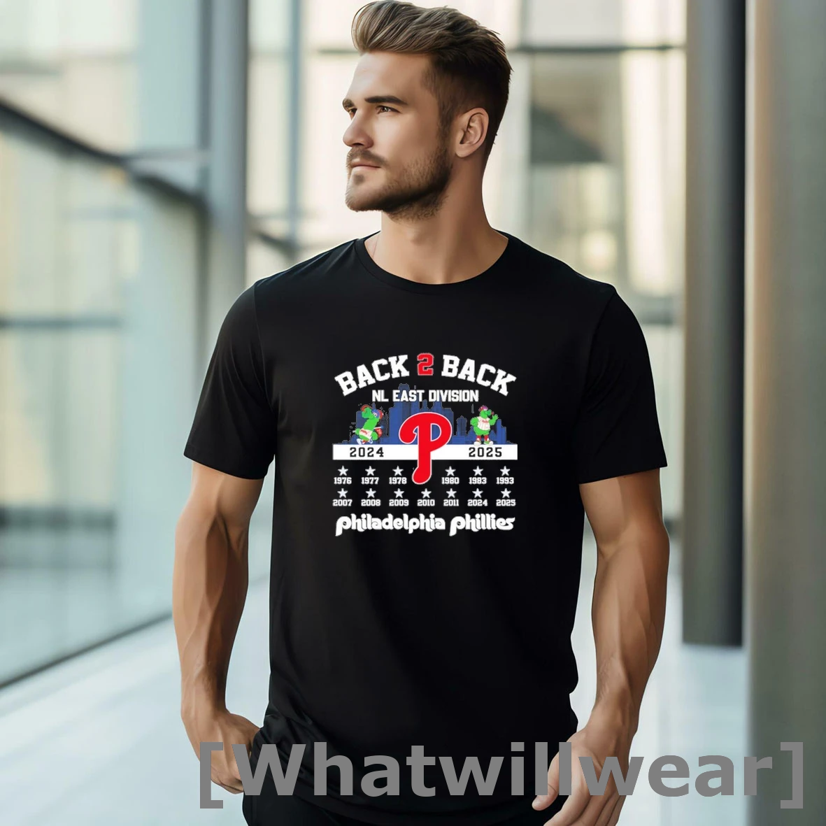 Official Back 2 Back Nl East Division Champions 2024 2025 Philadelphia Phillies Tshirts Sweater