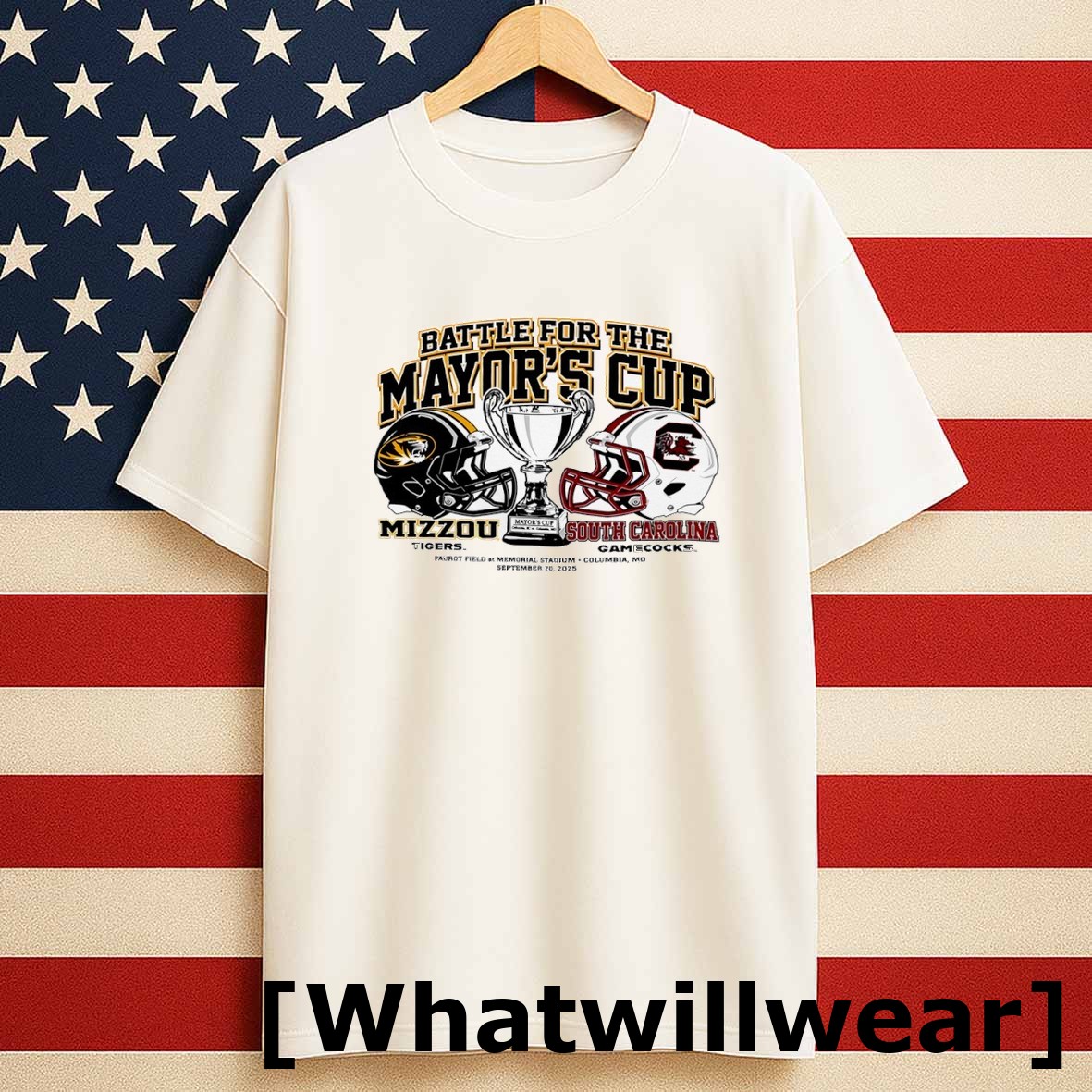 Official Battle For The Mayors Cup Missouri Tigers Vs South Carolina Gamecocks Head To Head 2025 Tshirts Sweater