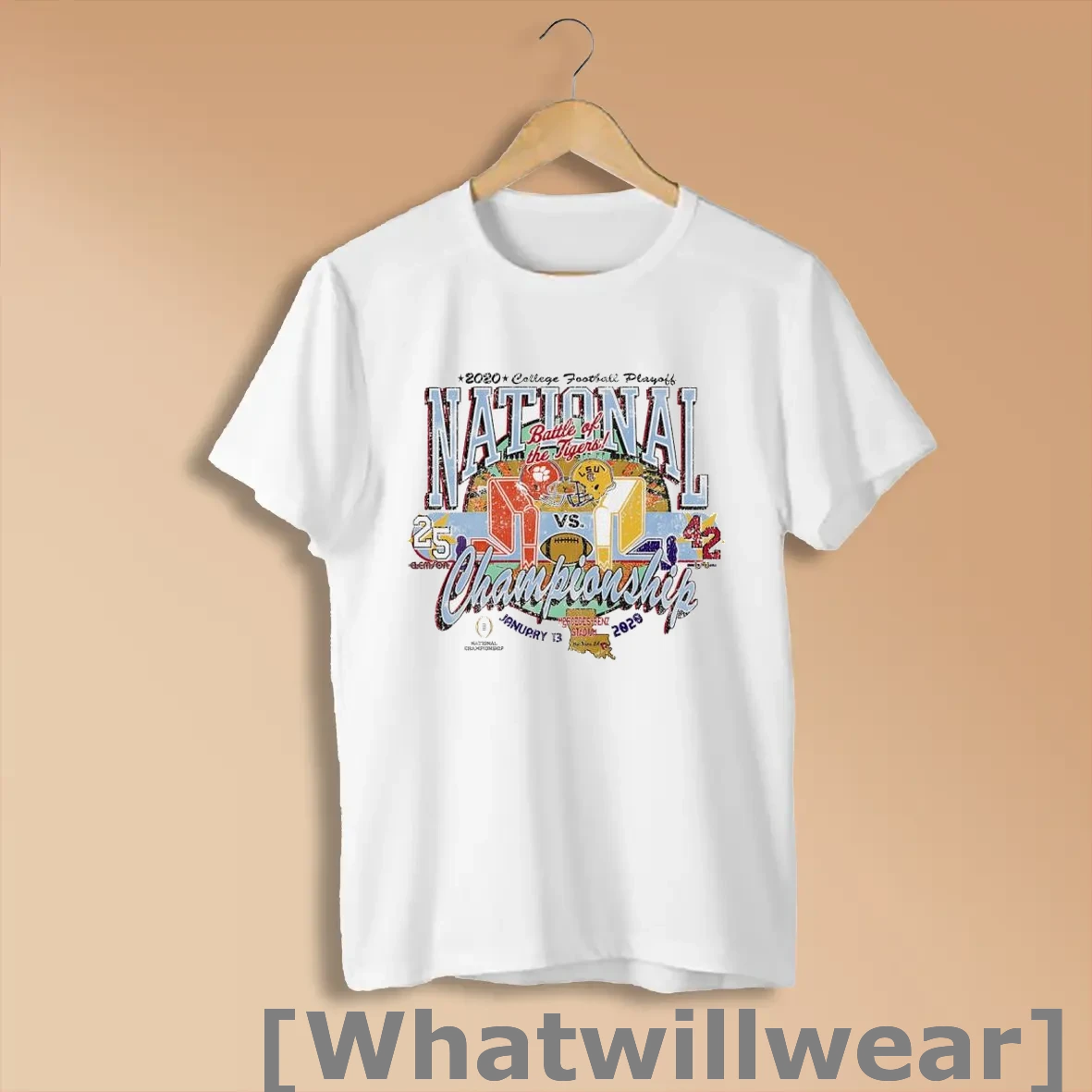 Official Battle Od The Tigers National Championship Game 2020 College Football Playoff Shirts