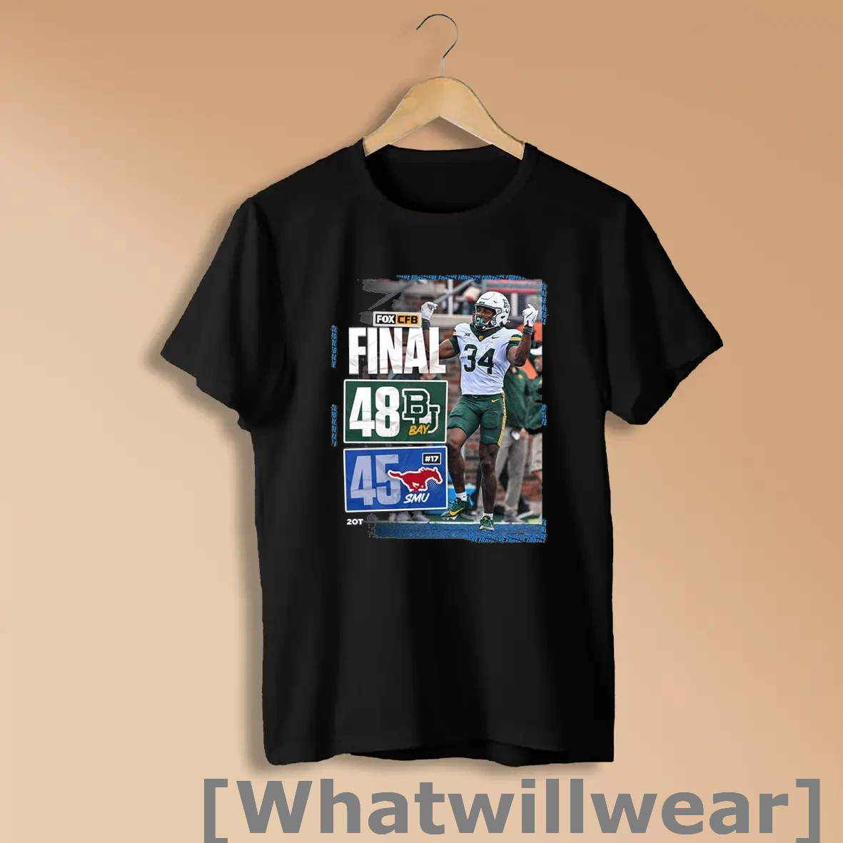 Official Baylor Bears Win 48 45 Smu Mustangs Shirts