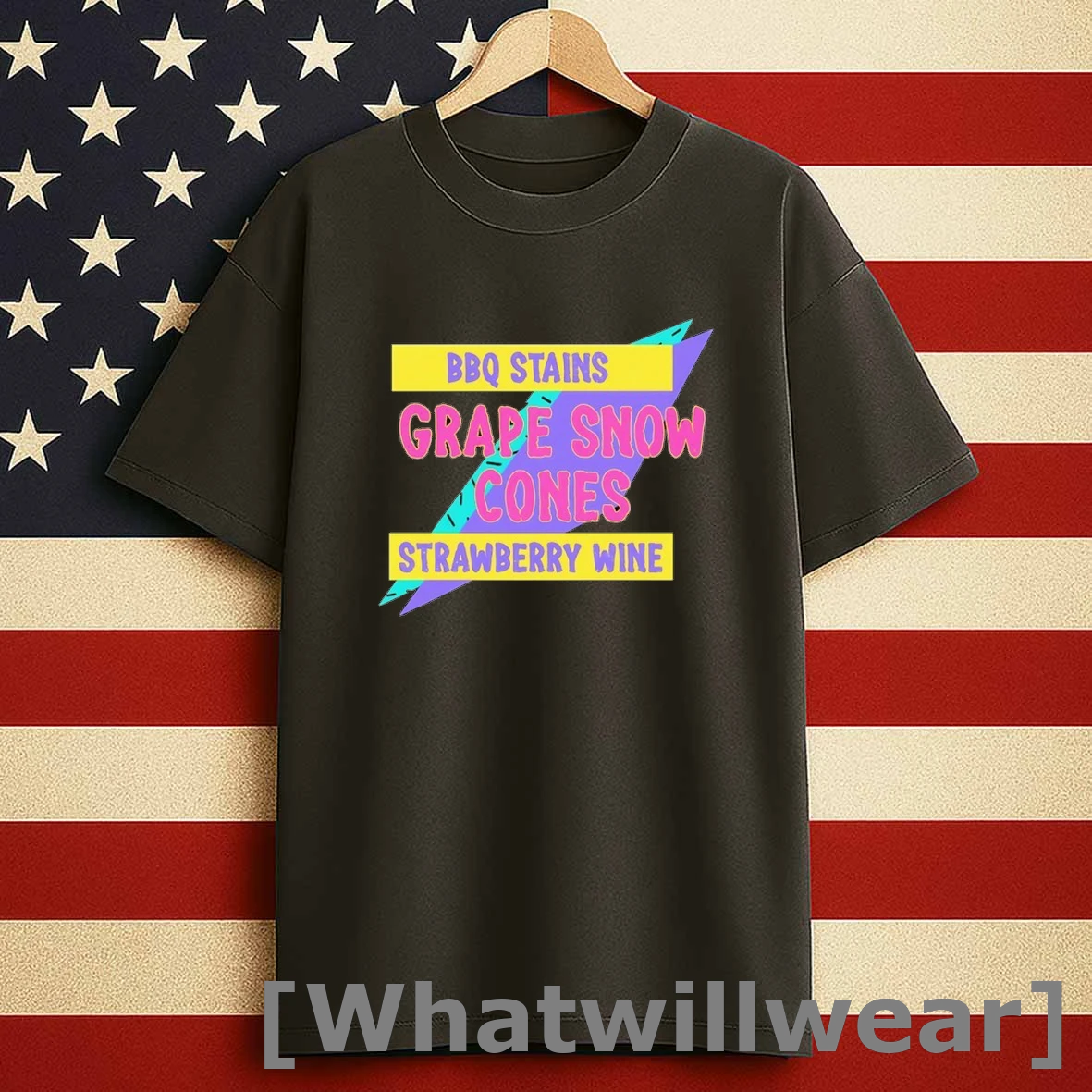 Official Bbq Stains Grape Snow Cones Strawberry Wine Tshirts Sweater