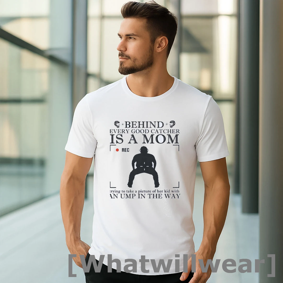Official Behind Every Good Catcher Is A Mom Trying To Take A Picture Of Her Kid With An Ump In The Way Shirts