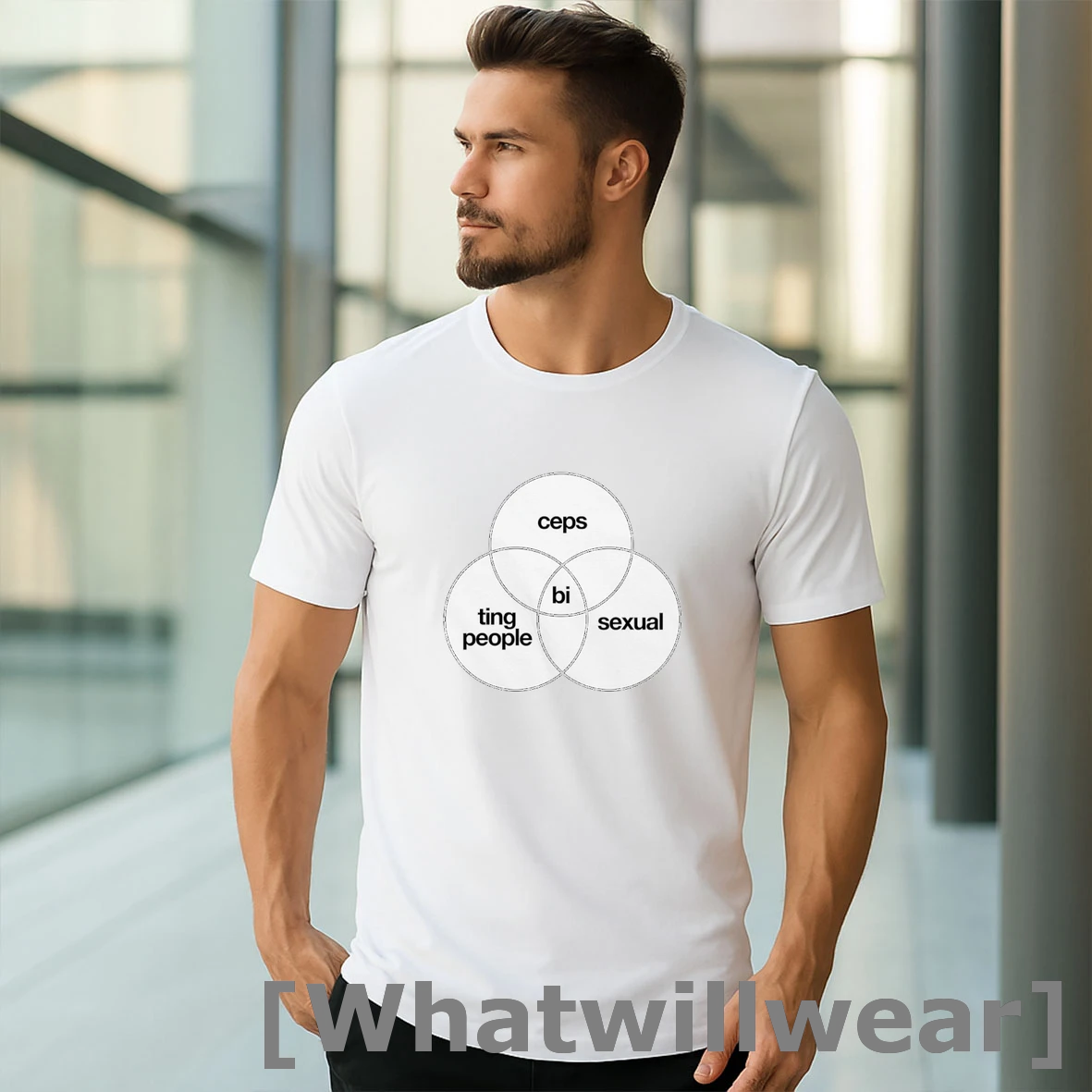 Official Bi Bisexual Bipolar Bitch Biting Biceps Circle Tshirts Sweater