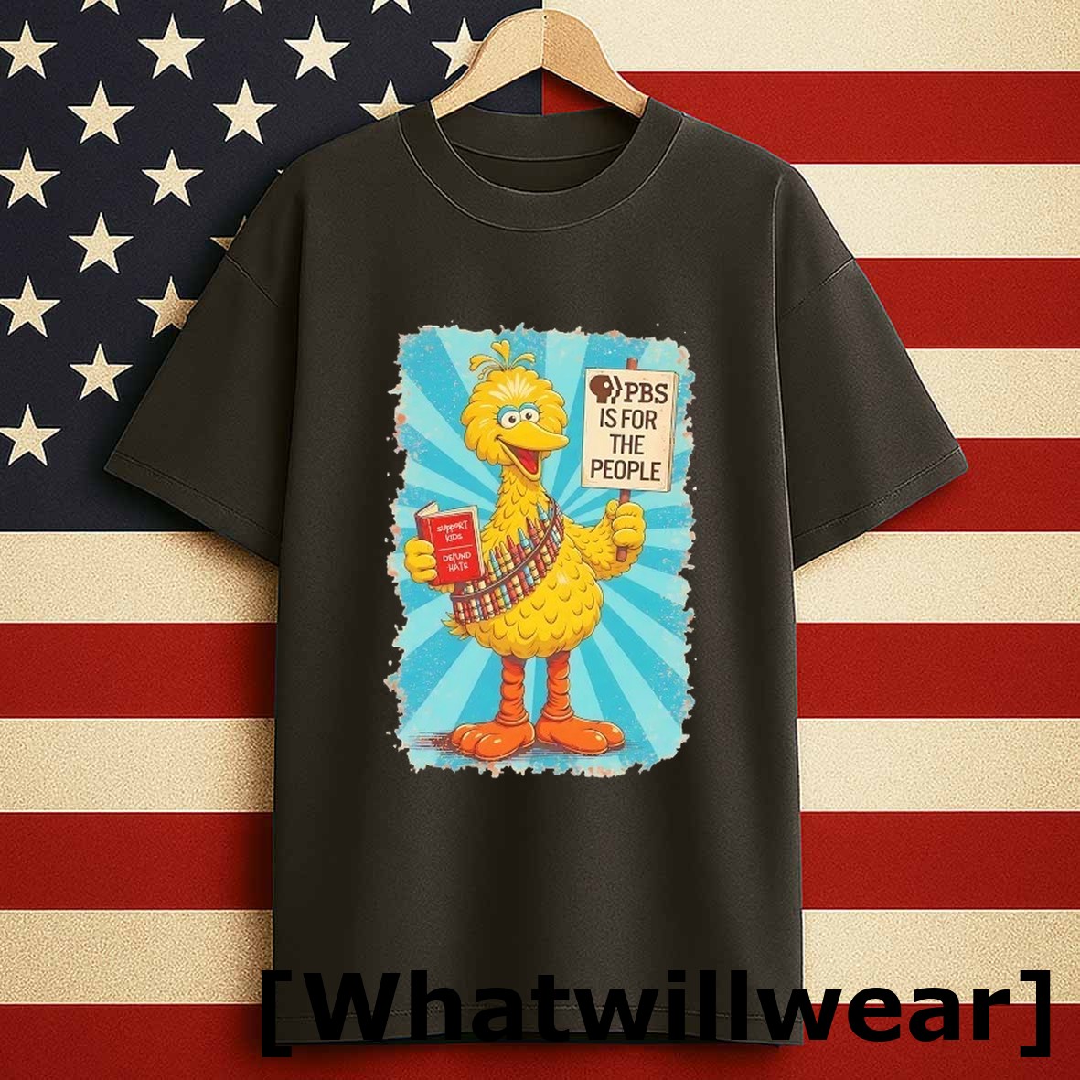 Official Big Bird Protest Pbs Is For The People Tshirts Sweater