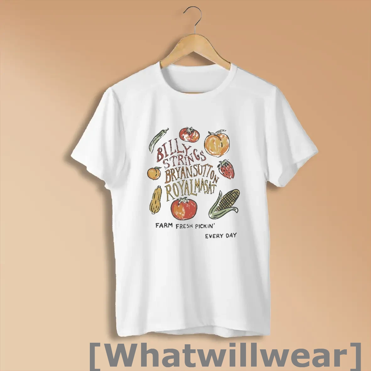 Official Billy Strings And Bryan Sutton With Royal Masat Farm Fresh Tee With Dates Shirts