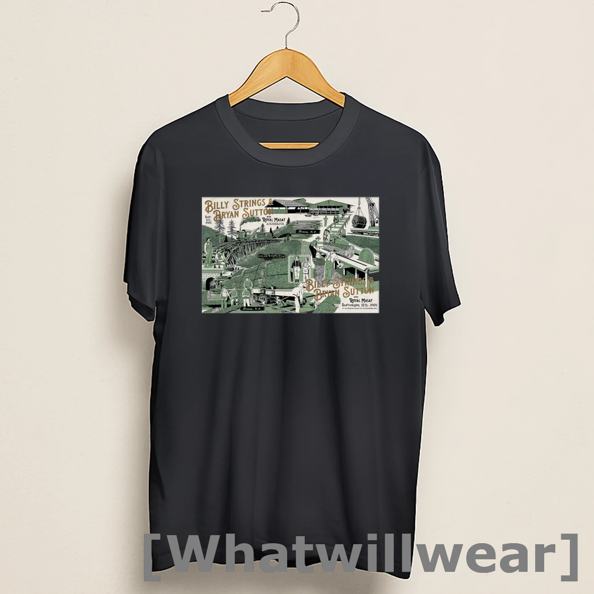 Official Billy Strings And Bryan Sutton With Royal Masat In Boone Nc On September 11 12 2025 Shows Shirts