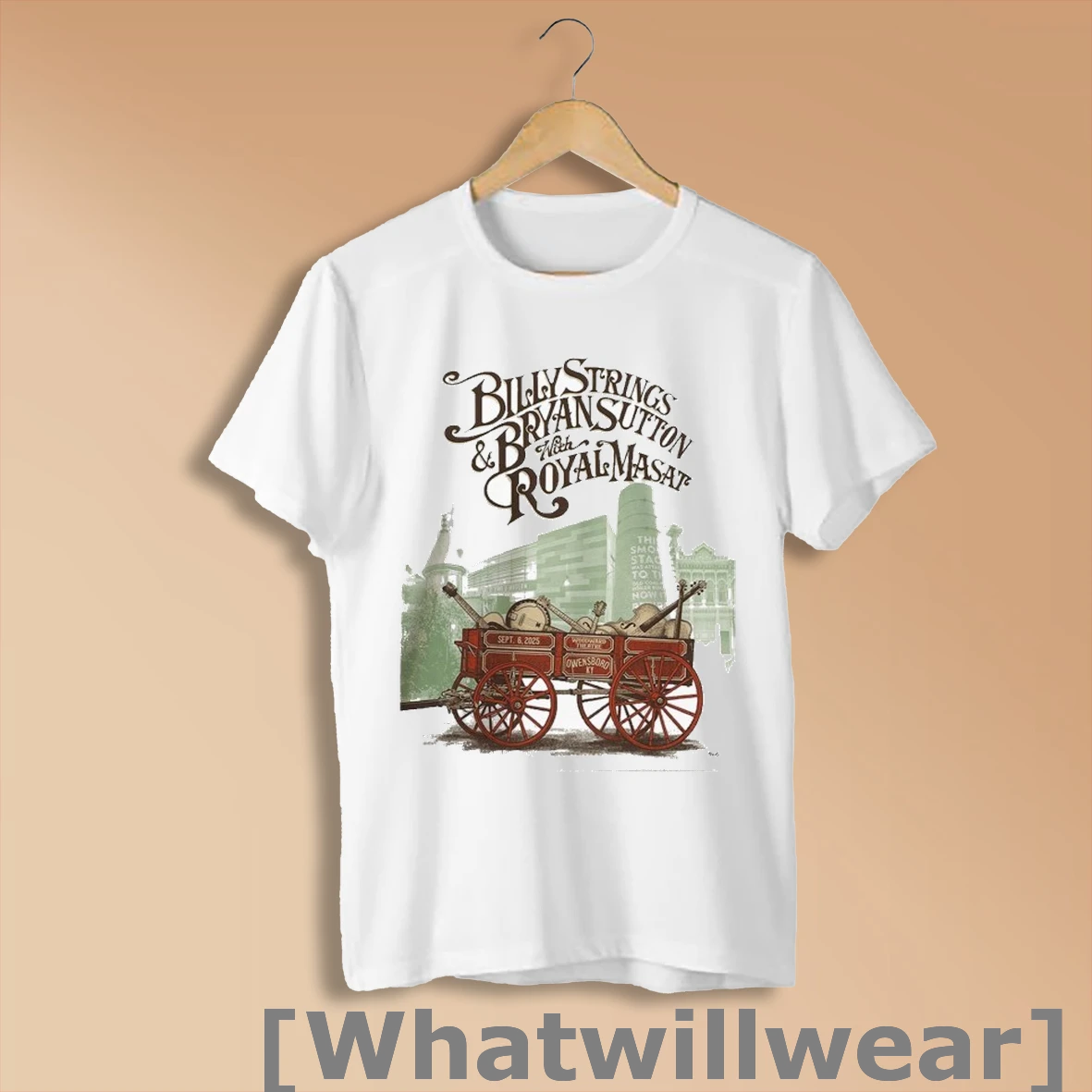 Official Billy Strings And Bryan Sutton With Royal Masat On Tour In Owensboro Kentucky Night 2 Venue At Woodward On September 6 2025 T Shirts Shirt Shirt Sweatshirt