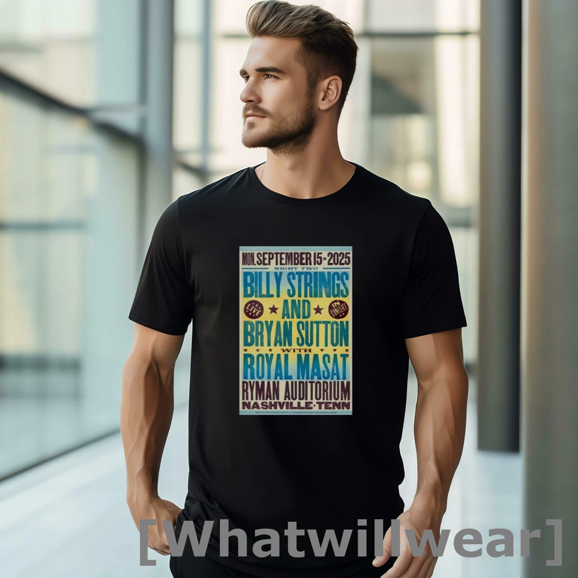 Official Billy Strings Ryman Auditorium September 15 2025 Tshirts Sweater