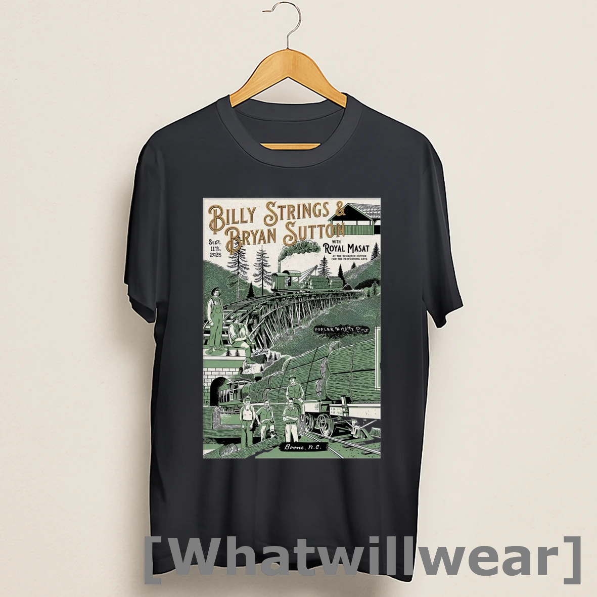 Official Billy Strings September 11 2025 Schaefer Center For The Performing Arts In Boone Nc Shirts