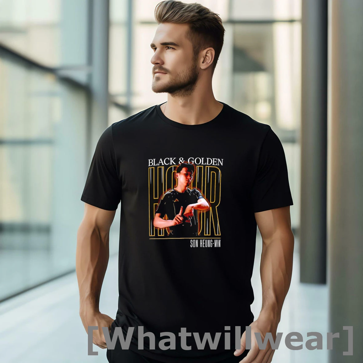 Official Black And Golden Hour Son Heung Min Los Angeles Fc Tshirts Sweater