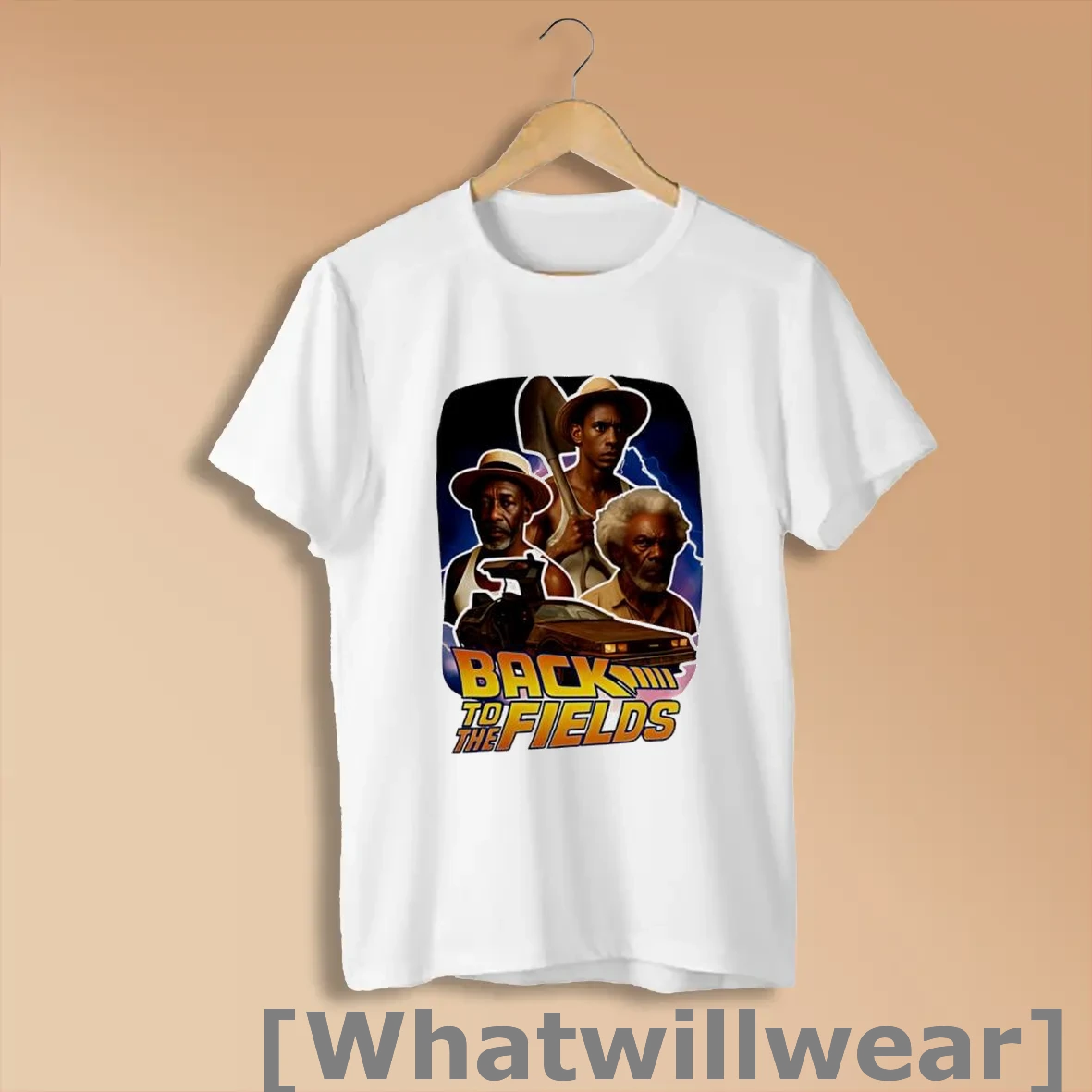Official Black To The Fields Lighting Retro Graphic Shirts