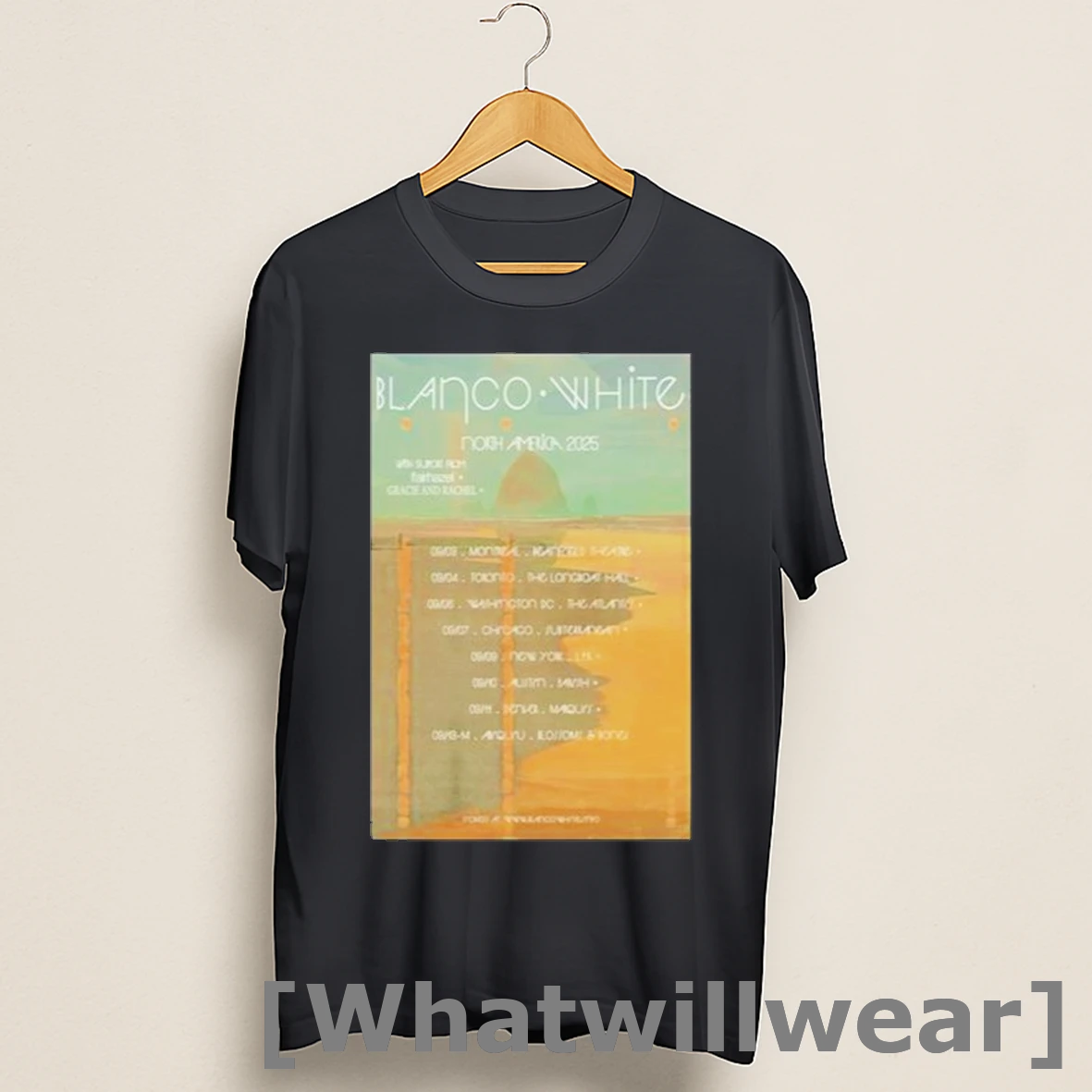 Official Blanco White North America Tour 2025 Dates Shirts